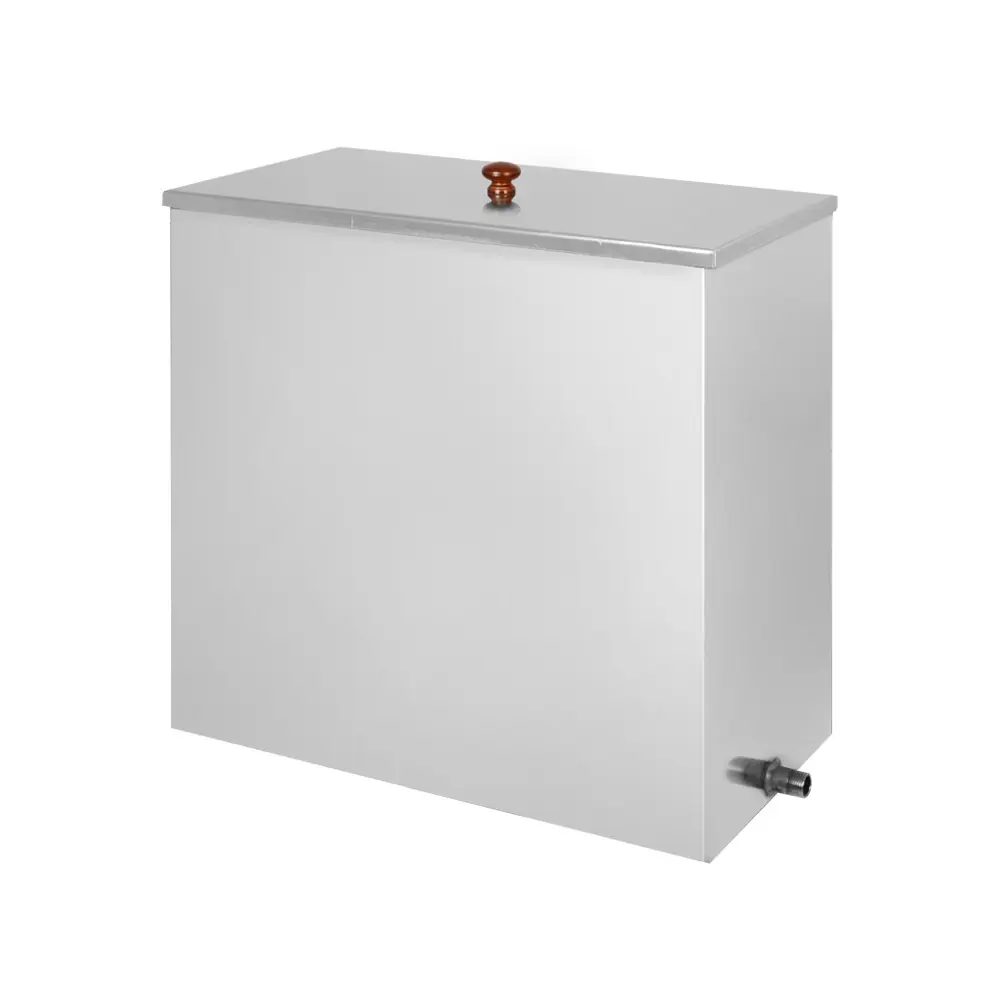 Изображение товара Бак из нержавеющей стали Везувий 60 л. плоское дно 1 штуцер 1/2"