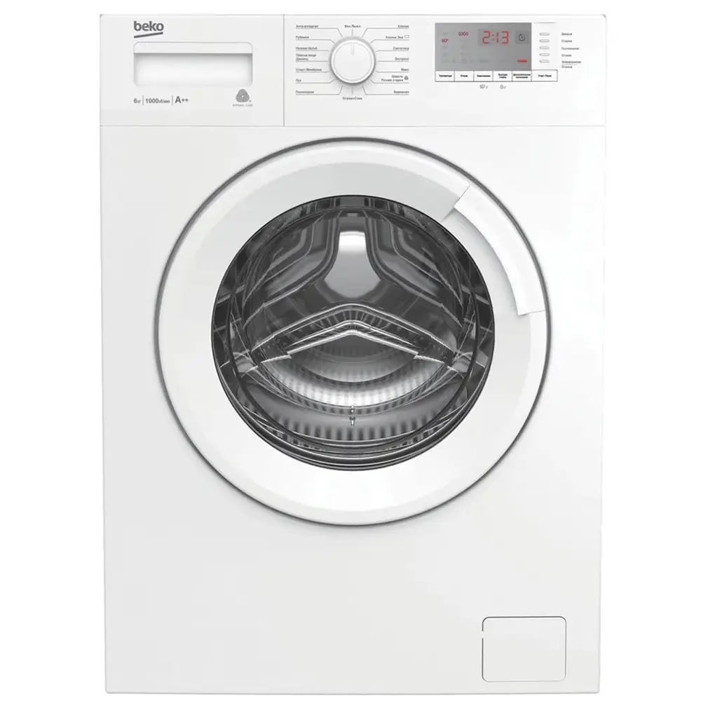 Изображение товара Стиральная машина BEKO WRE6512BWW 6 кг, класс A++, цифровой дисплей