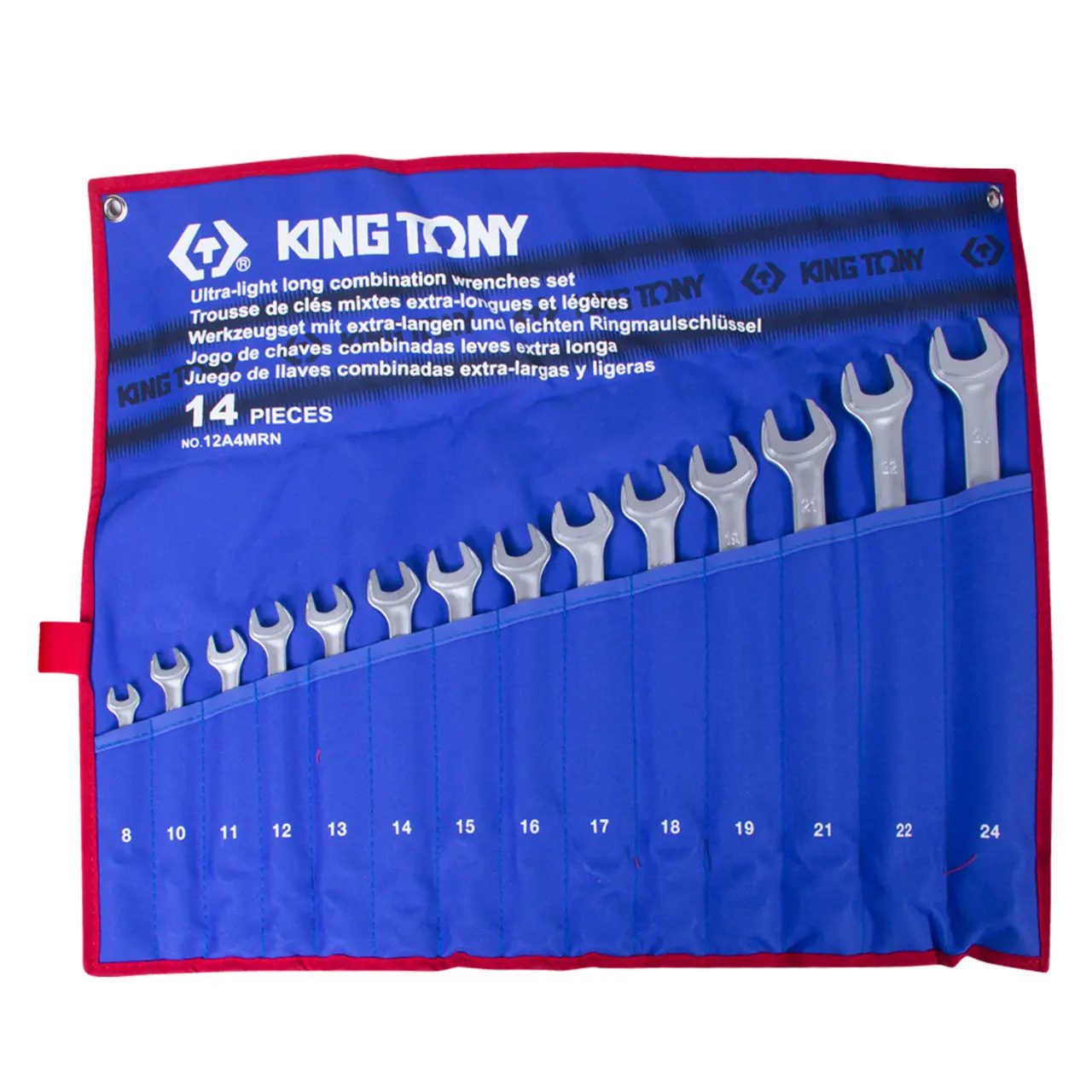 Изображение товара Набор комбинированных ключей King Tony 12A4MRN 14 шт профессиональный инструмент для автомастерских