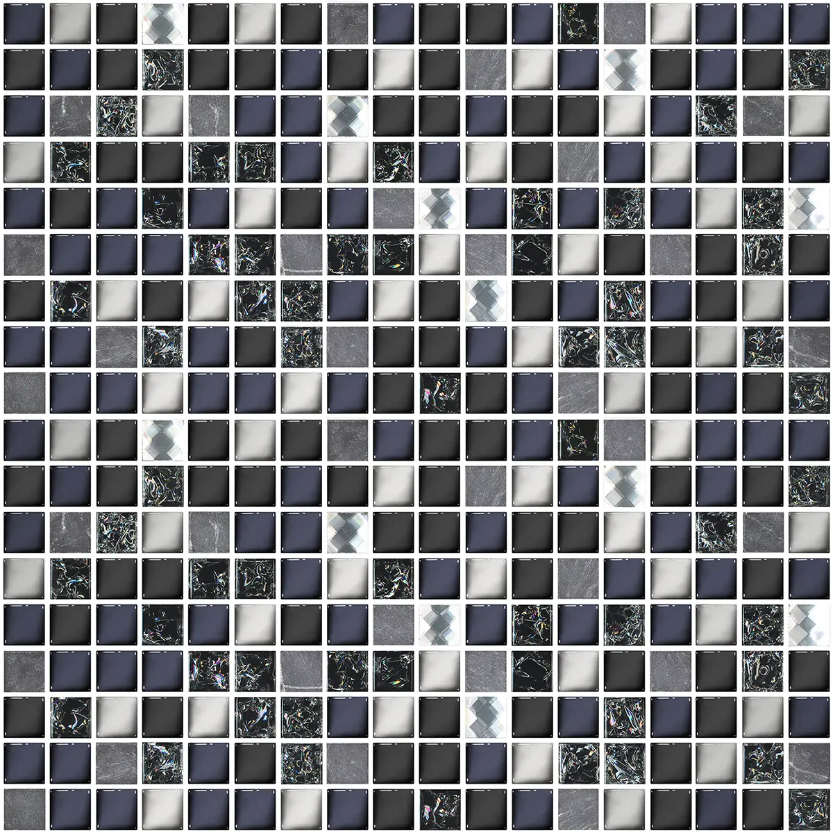 Изображение товара Стеклянная мозаика Azori Дефиле 30x30 см разноцветная для стен и пола