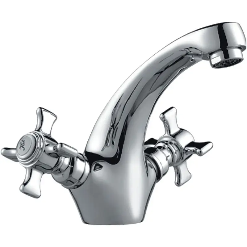 Изображение товара Смеситель для раковины Haiba HB1024 двухвентильный цвет хром