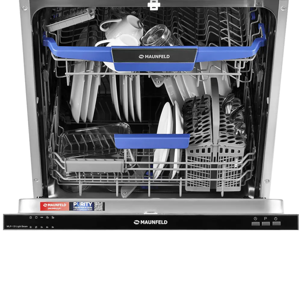 Изображение товара Встраиваемая посудомоечная машина MAUNFELD MLP-12I Light Beam 12 комплектов белая