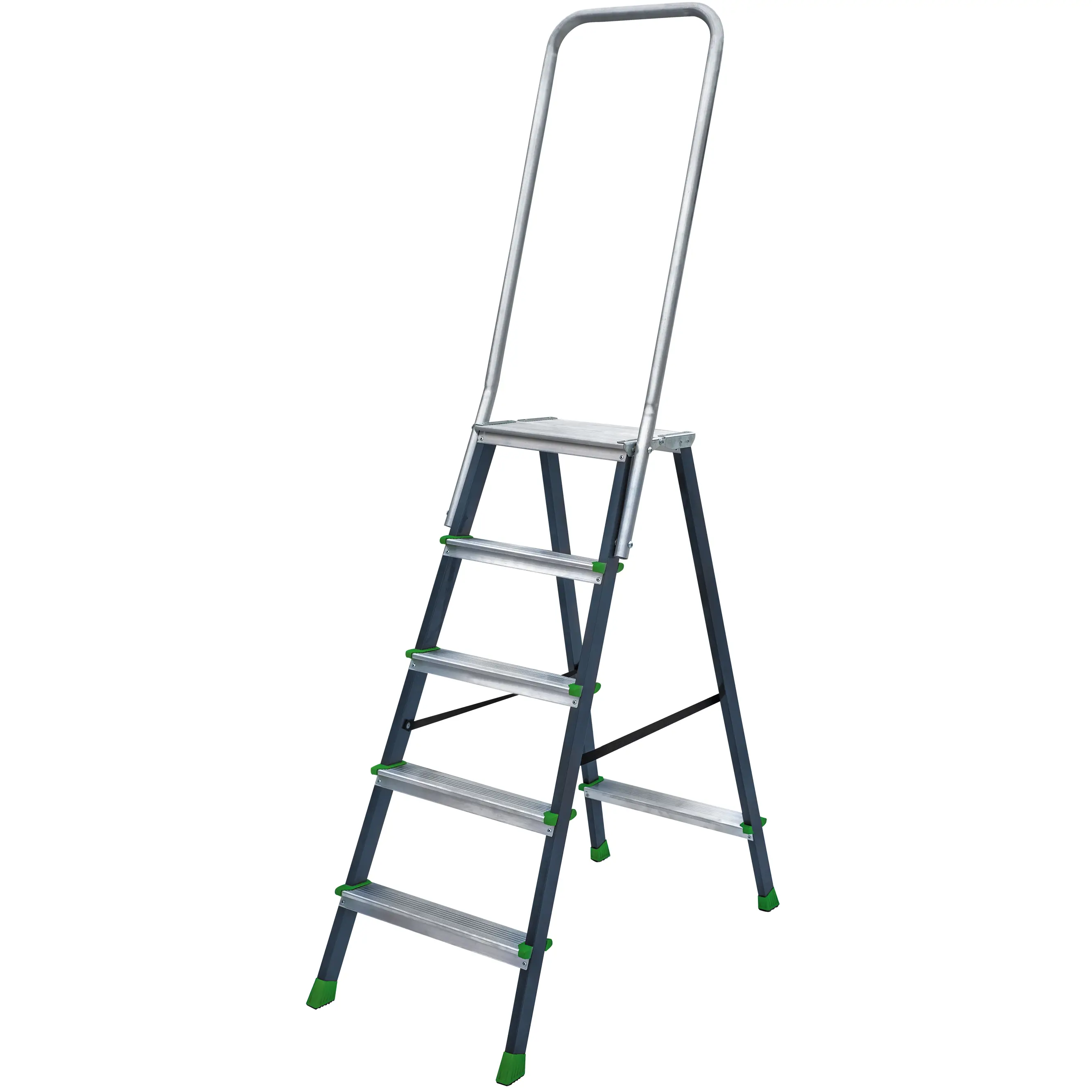 Изображение товара Стремянка стальная Новая Высота NV 2136 5 ступеней максимальная нагрузка 150 кг