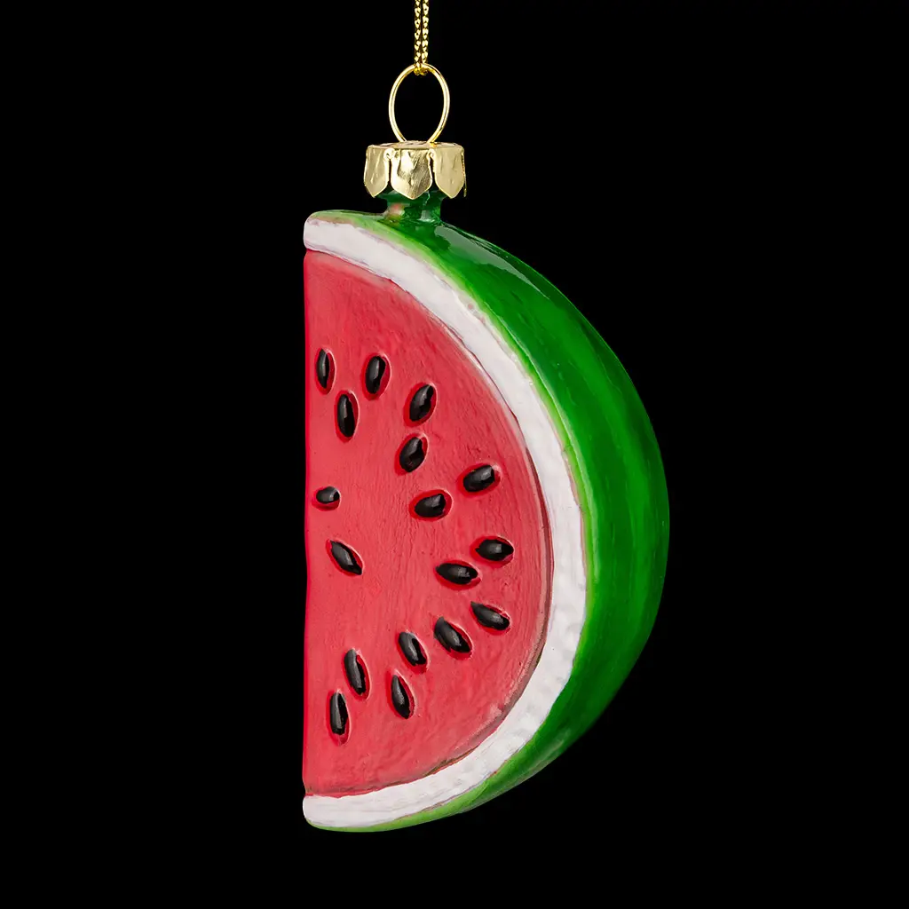 Изображение товара Елочная игрушка Erichkrause Арбуз 8.5 см x 5.5 см красный