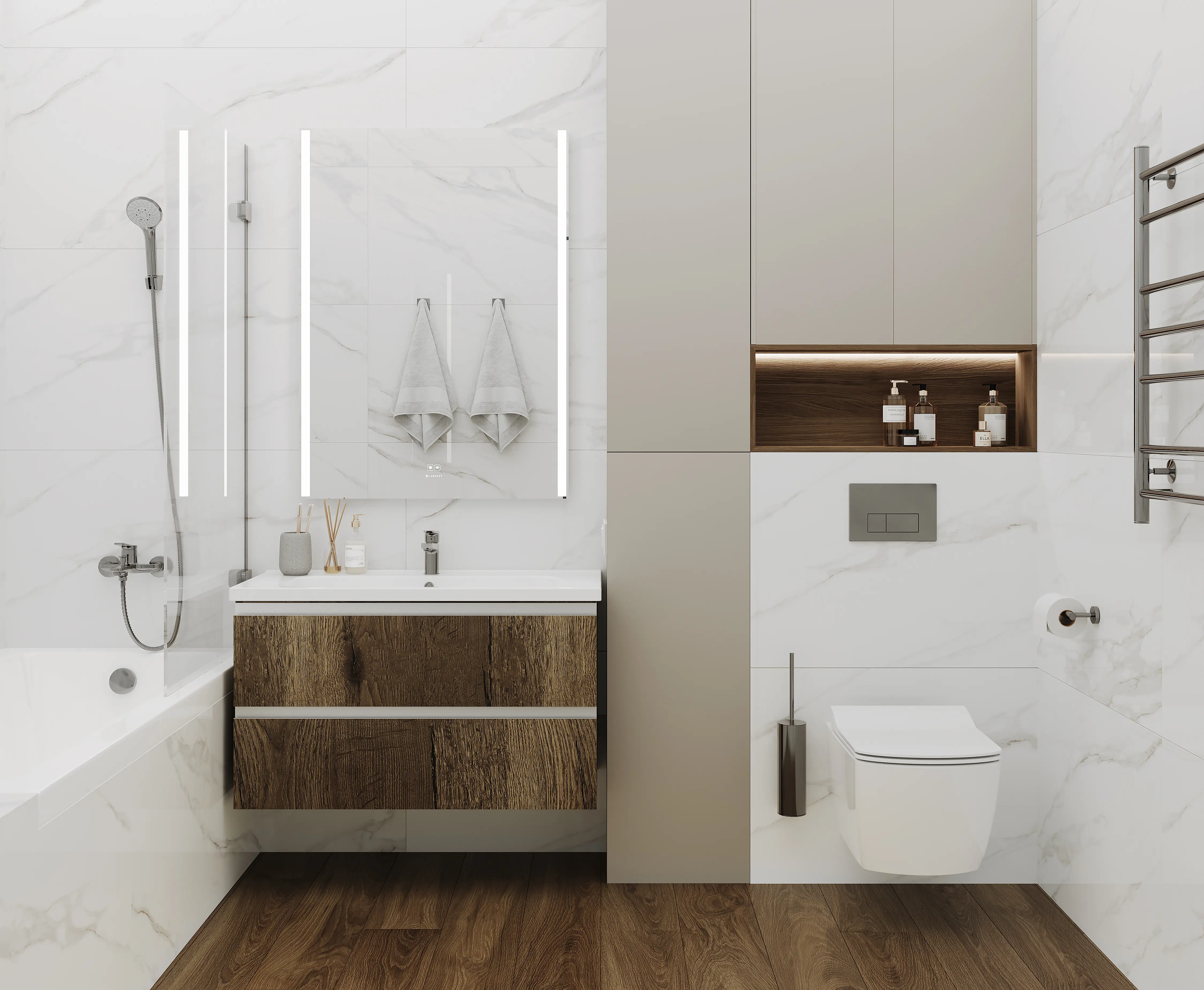 Изображение товара Керамогранит Ceradim Calacatta faro grey х9999301494 60x120см цвет белый