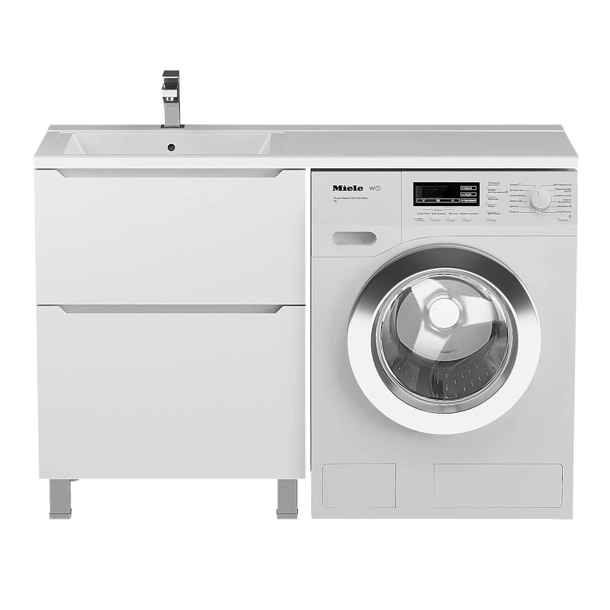 Изображение товара Тумба под раковину напольная Uperwood Tanos 291120333 58см цвет белый