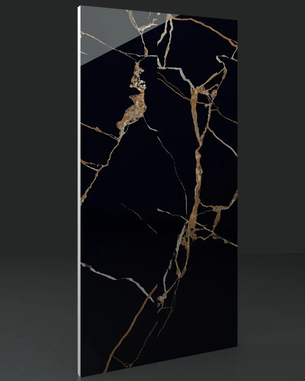 Изображение товара Керамогранит КЕРАМОПРО Lamassu 60x120 см черный для пола и стен