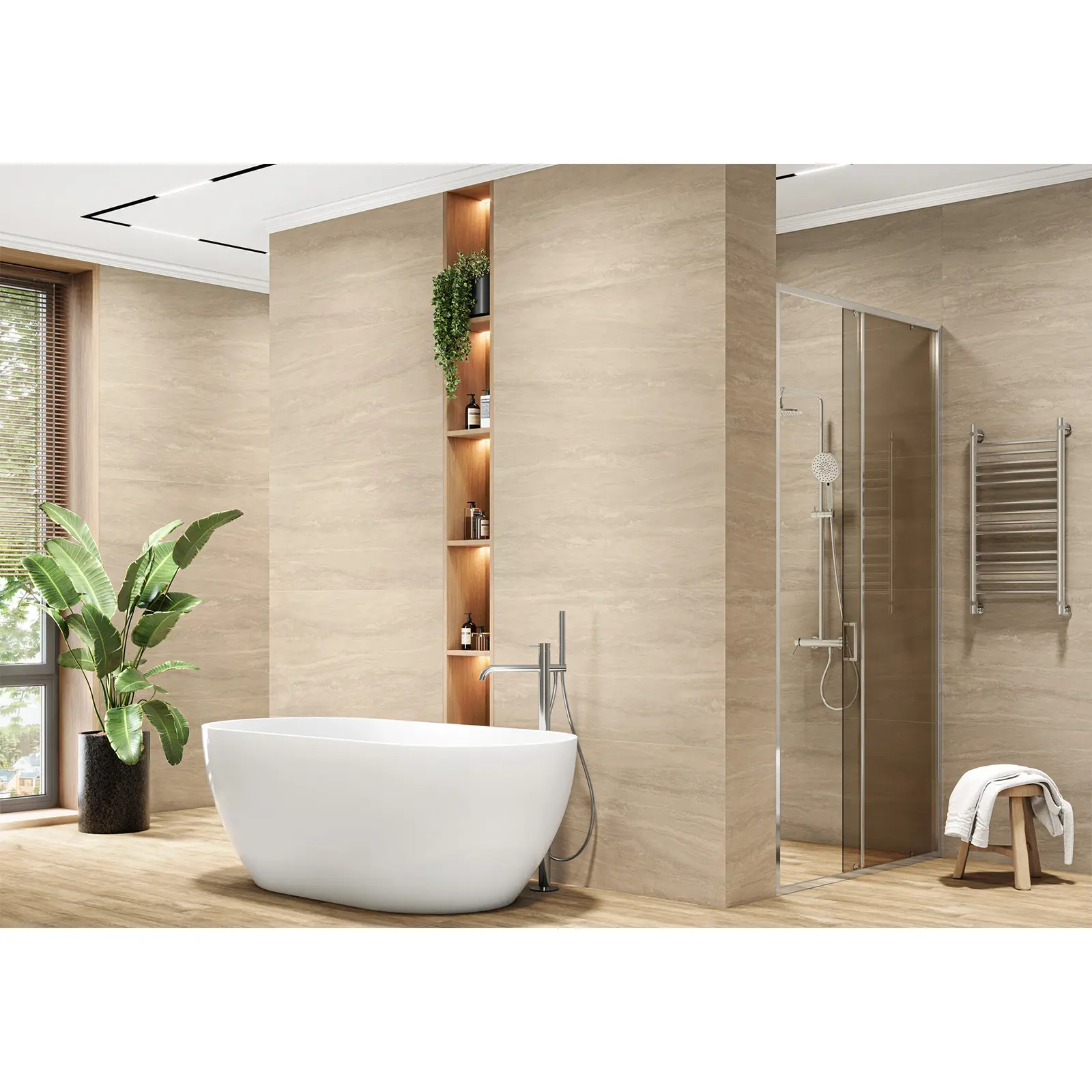 Изображение товара Глазурованный керамогранит LCM Tivoli Romano 60x120 см для внутреннего и уличного использования