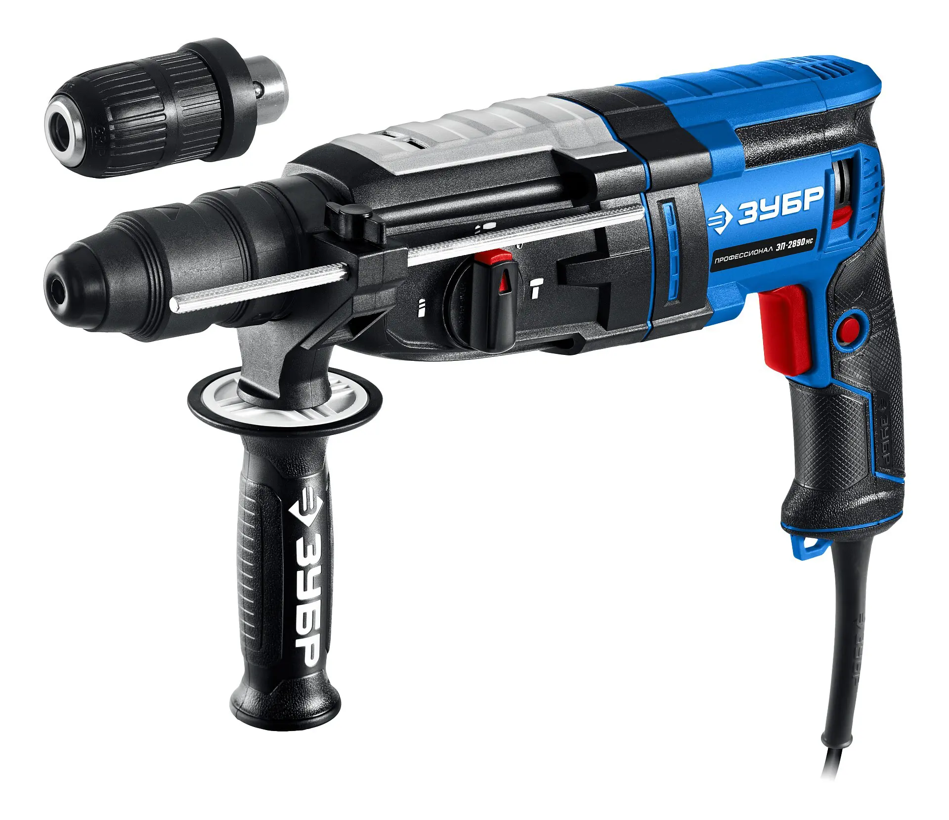 Изображение товара Перфоратор сетевой Зубр Профессионал ЗП-2890 МС 900 Вт для бетона и кирпича