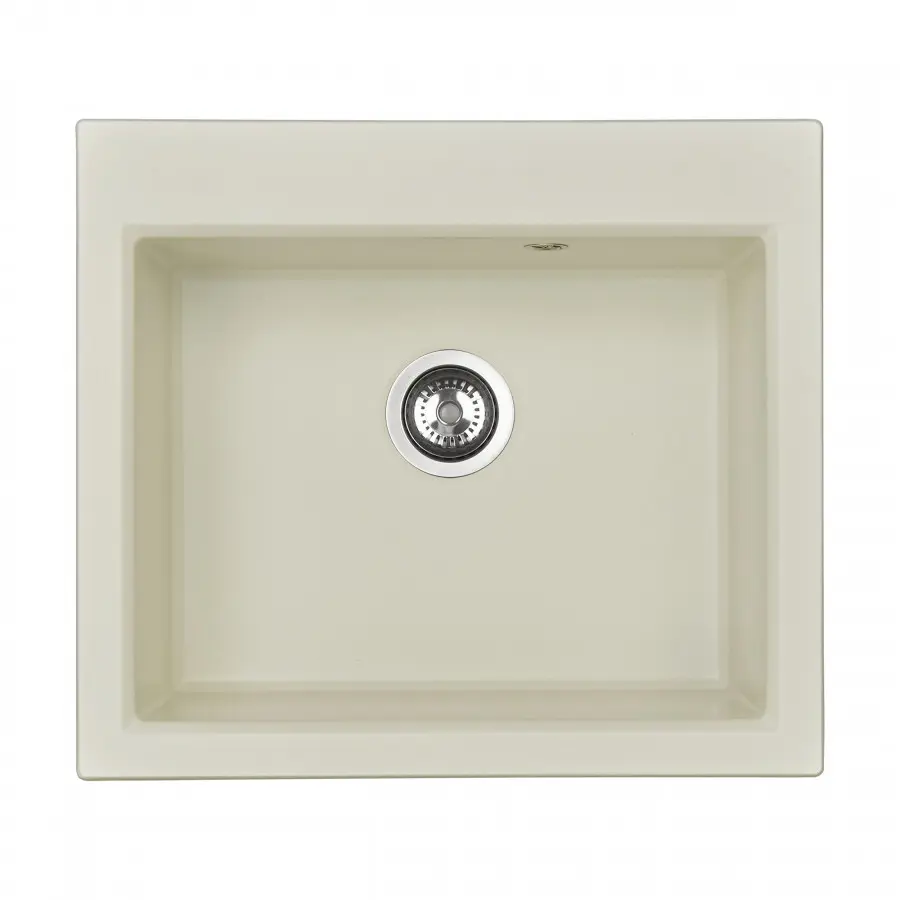 Изображение товара Мойка для кухни Aquaton Линеа 1A733032LW240 51.7x58.4 см глубина чаши 210 см искусственный камень цвет светло-бежевый