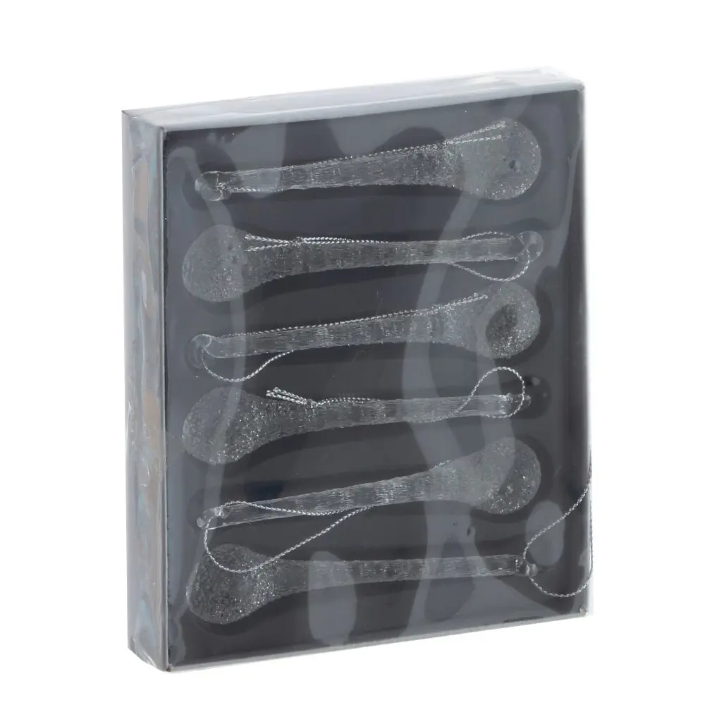 Изображение товара Набор елочных игрушек 805821 12 см x 2.5 см бесцветный/прозрачный 6 шт