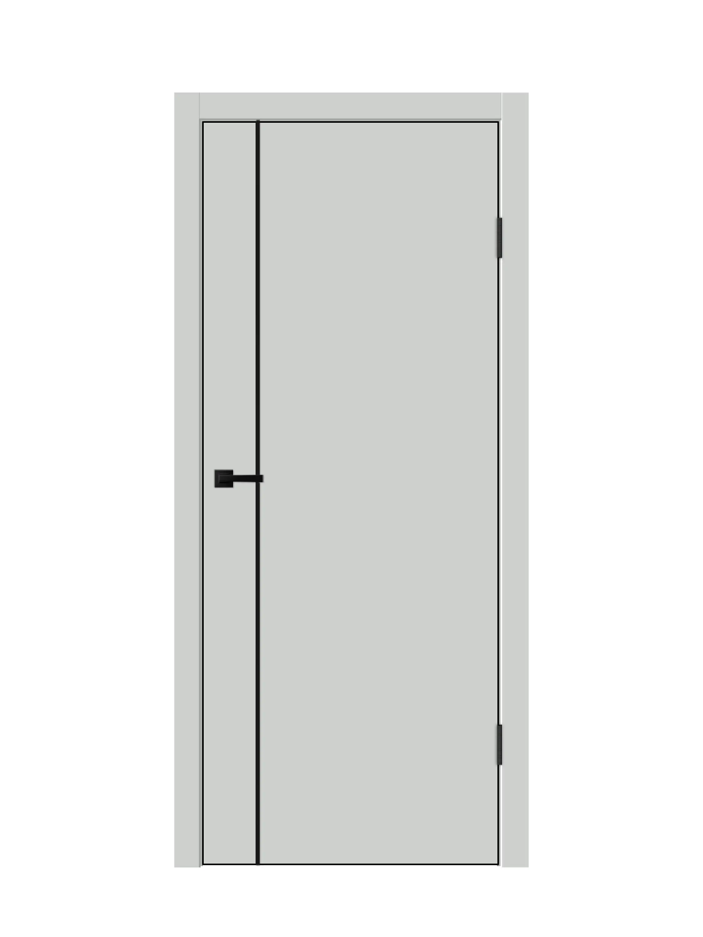 Изображение товара Комплект межкомнатной двери Velldoris Galant M1 глухая 200x90см ПВХ цвет доломит