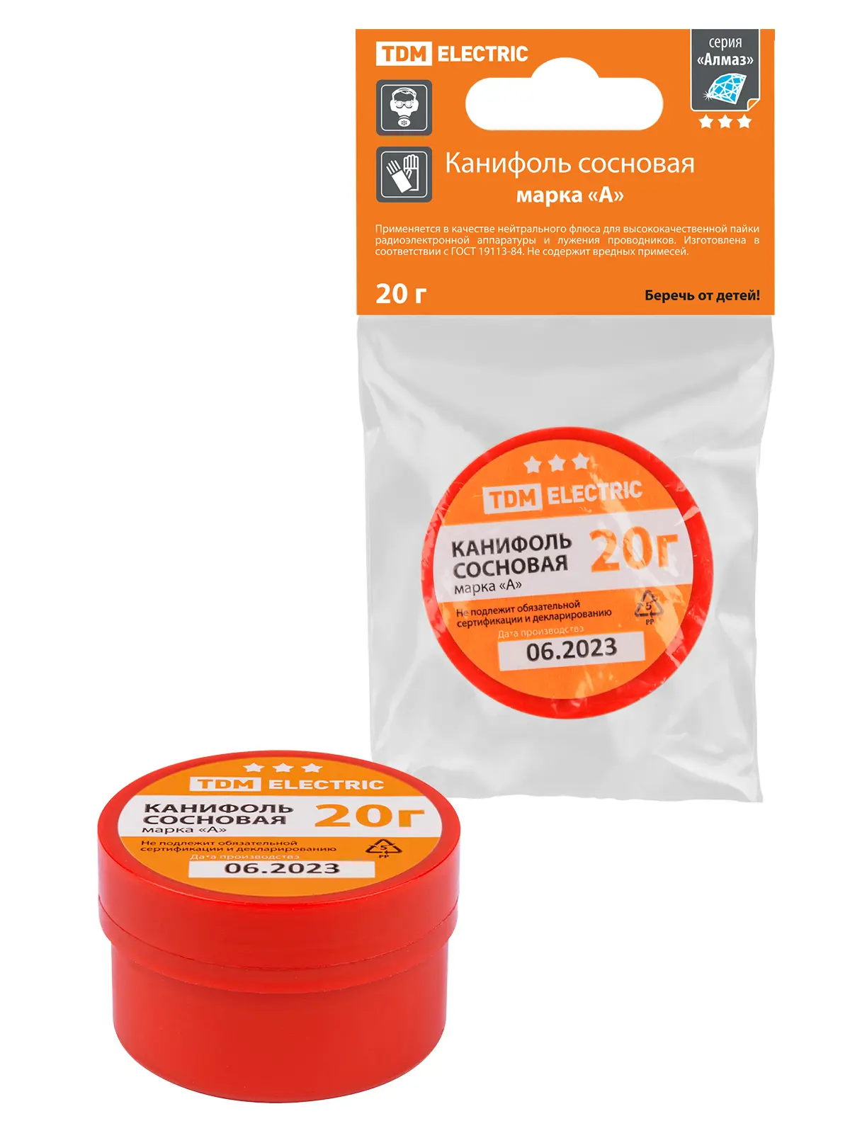 Изображение товара Припой Tdm electric Алмаз SQ1025-1509 20 г, 30 шт