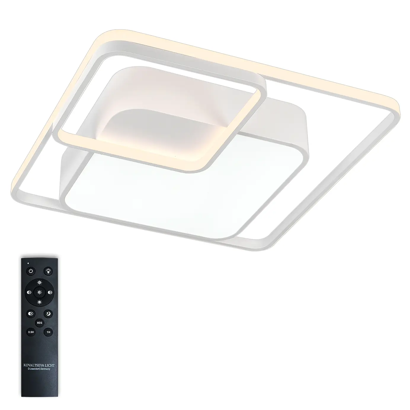 Изображение товара Люстра потолочная светодиодная Natali Kovaltseva 160W с пультом и регулируемым светом