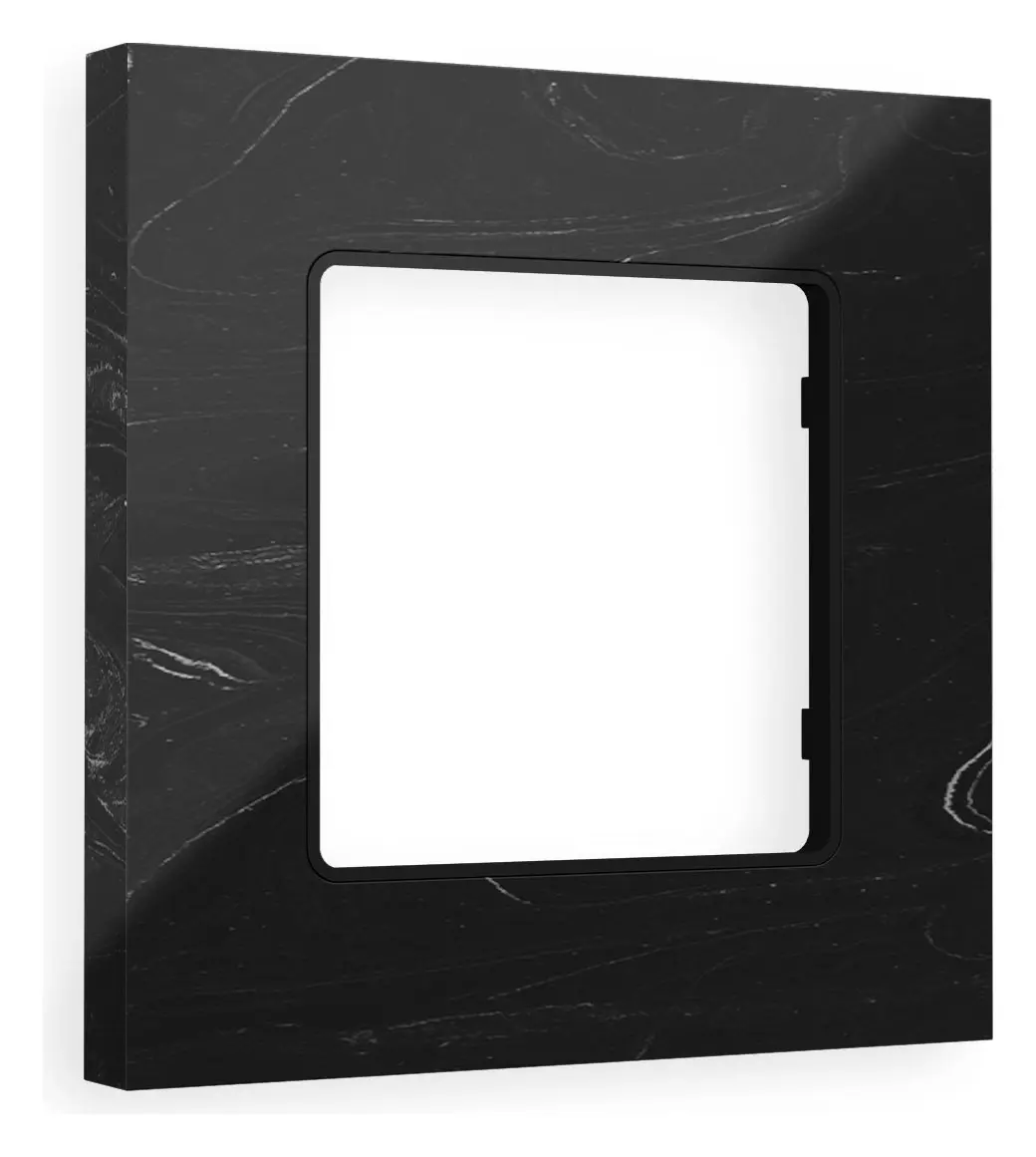 Изображение товара Рамка для розеток и выключателей Ambrella volt Alfa Grand AF930701 черный мрамор