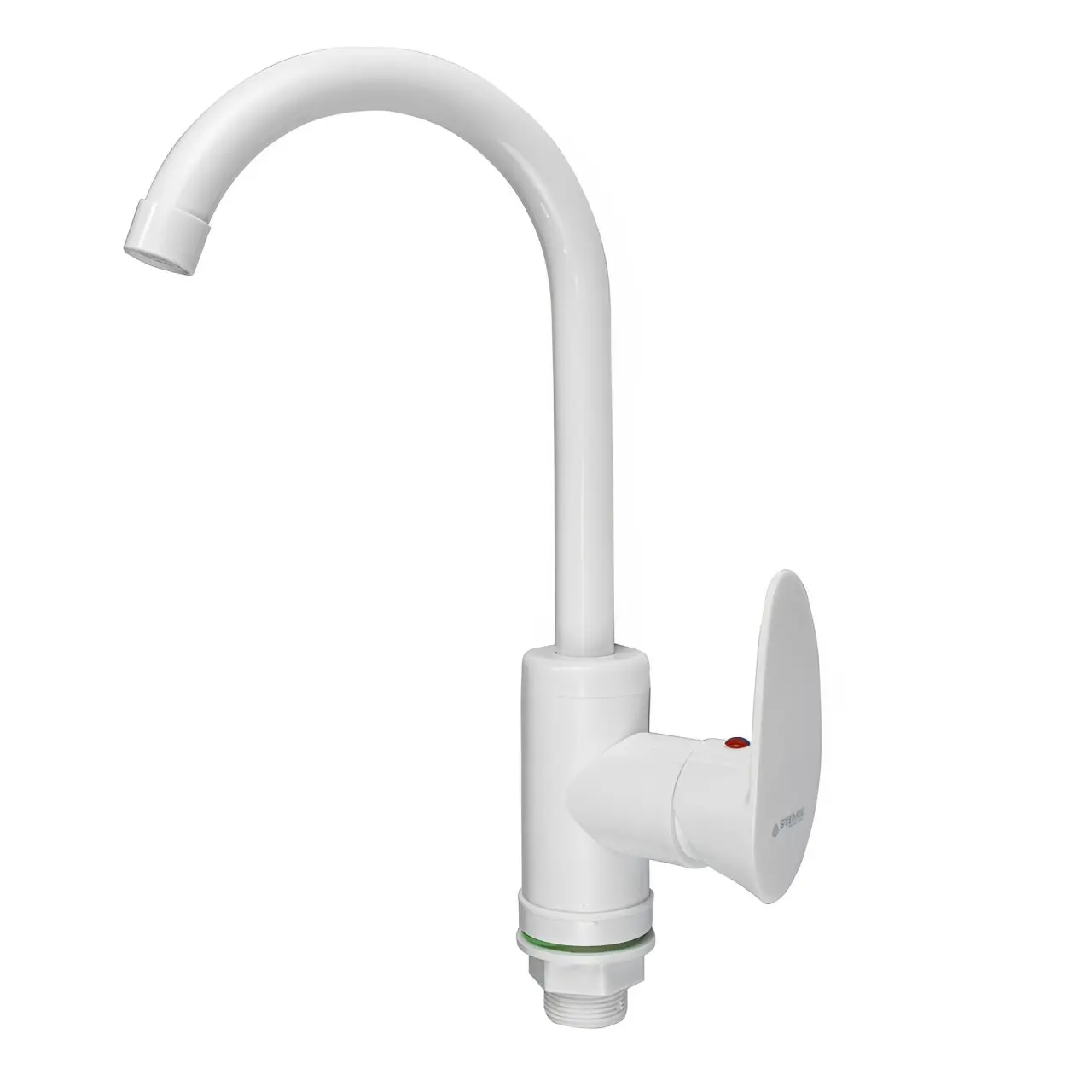 Изображение товара Смеситель для кухни Stemix PL700-011F поворотный излив 23 см цвет белый