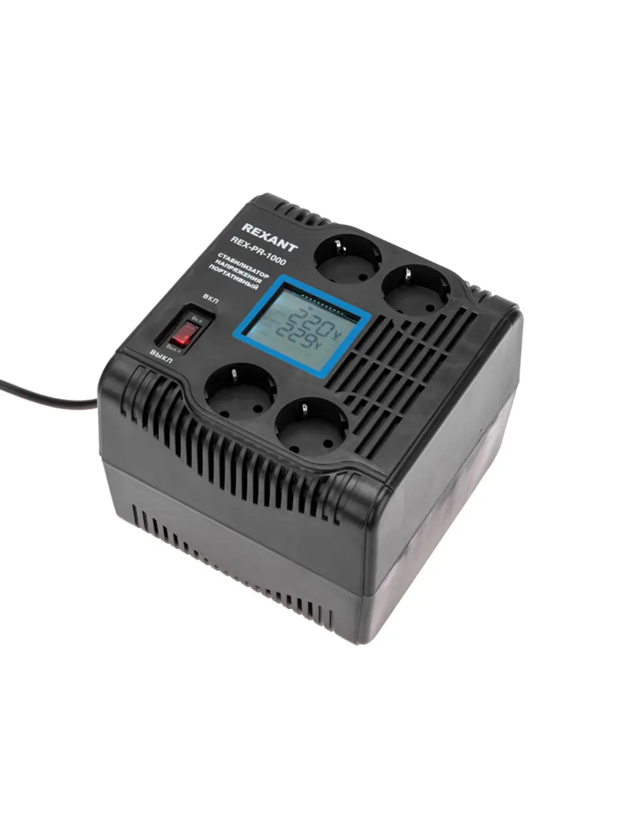 Изображение товара Релейный стабилизатор напряжения Rexant REX-PR-1000 220В 1000Вт