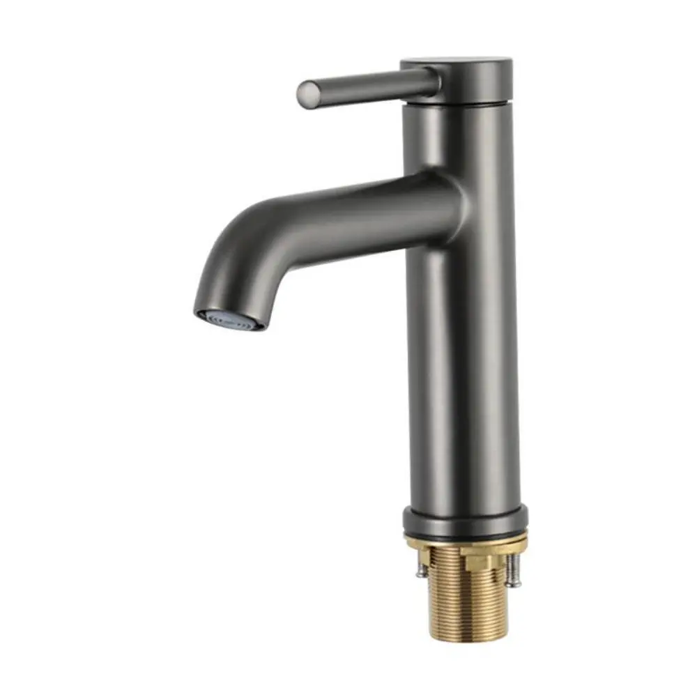 Изображение товара Смеситель для раковины Gappo G1006-9 однорычажный цвет серый стальной