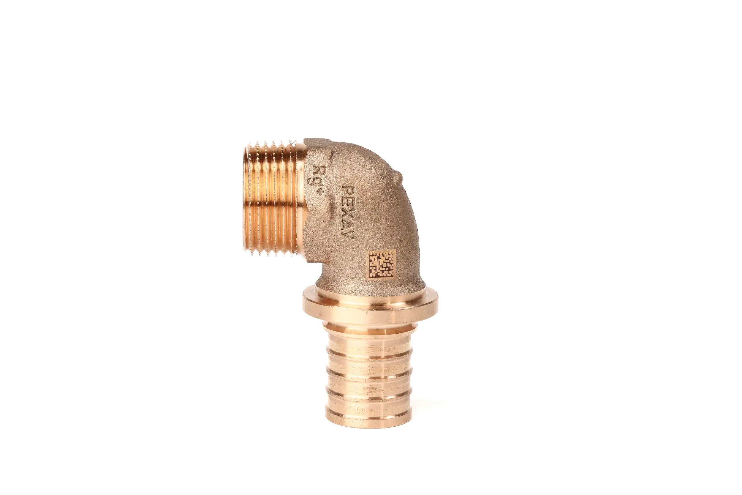 Изображение товара Угол комбинированный 90° Рехау из бронзы для труб из сшитого полиэтилена