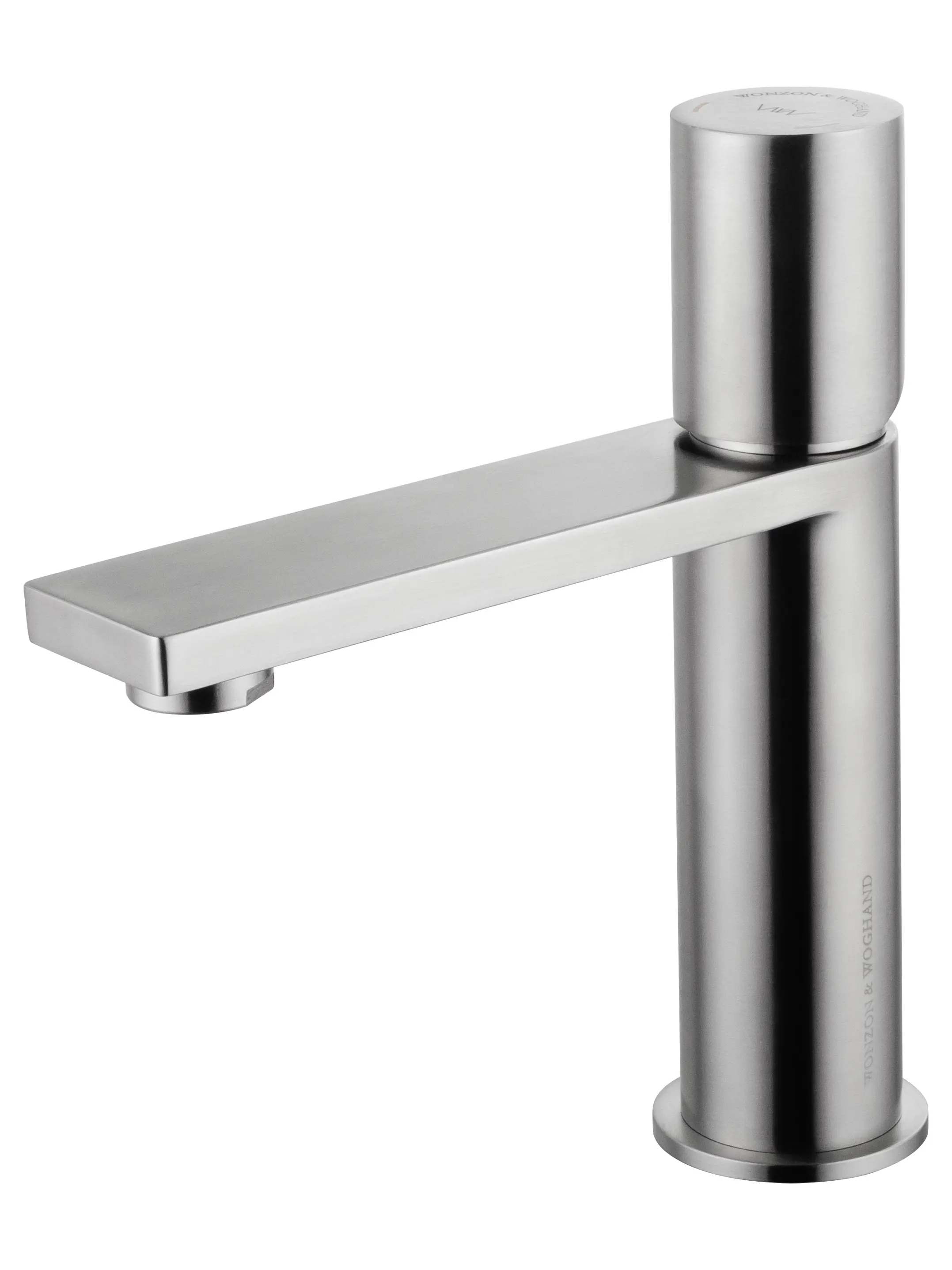 Изображение товара Смеситель для раковины Wonzon & Woghand однорычажный цвет брашированный никель WW-101-BS