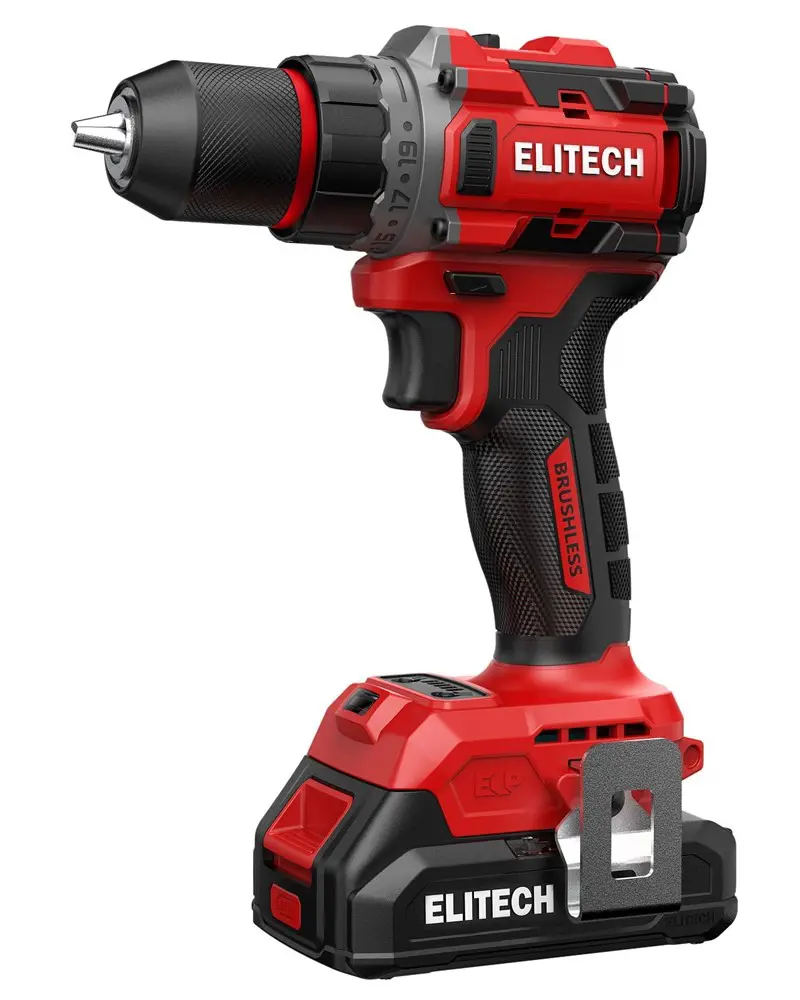 Изображение товара Аккумуляторная дрель-шуруповерт Elitech ДА 20БЛ2 E2201.045.01 20В Li-Ion 2x2 Ач