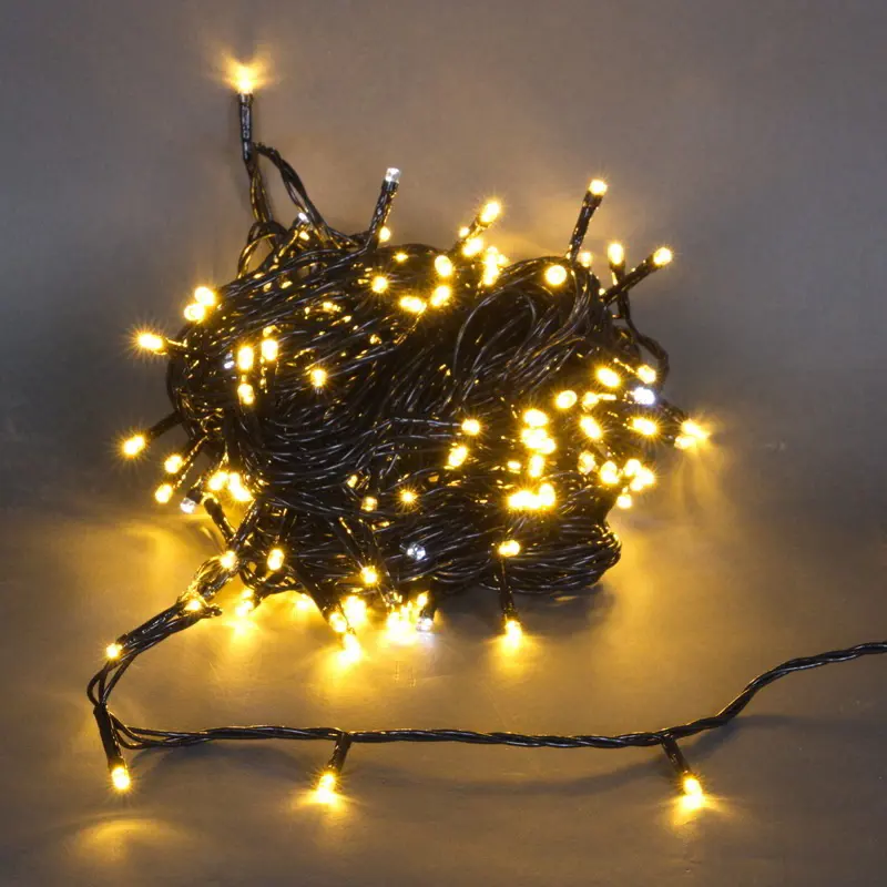 Изображение товара Электрогирлянда комнатная Sneha a-244 ww-w flash нить 18 м 200 ламп теплый белый (желтый) 1 режим работы