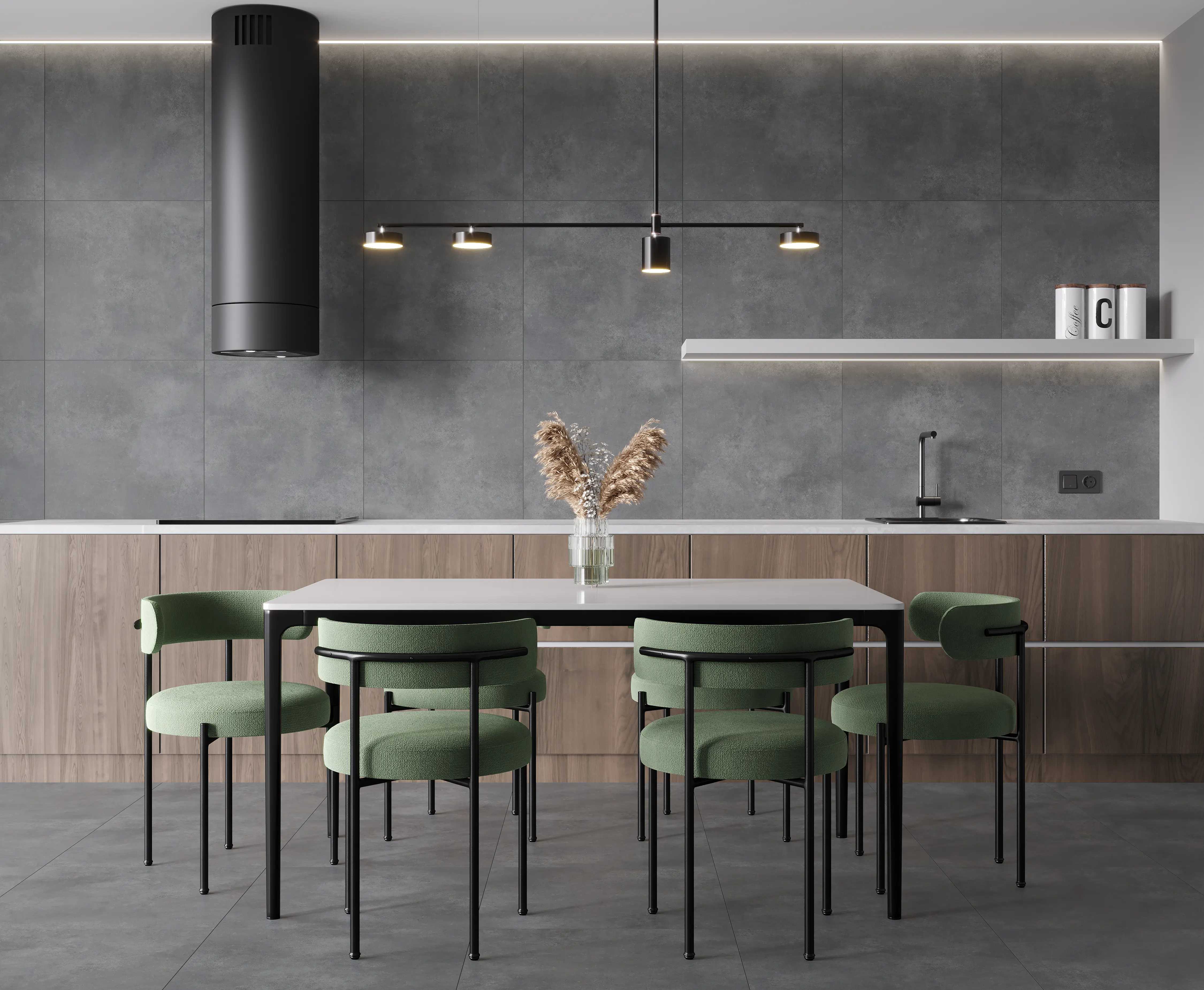 Изображение товара Керамогранит Ceradim Concrete 60x60см серый/серебристый матовый для стен и пола