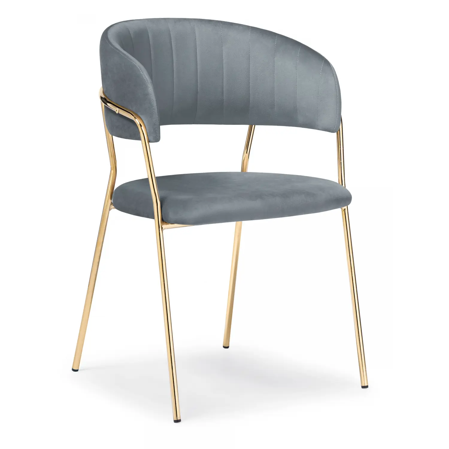 Изображение товара Стул Woodville 15321 49x83x54 см велюр цвет серый