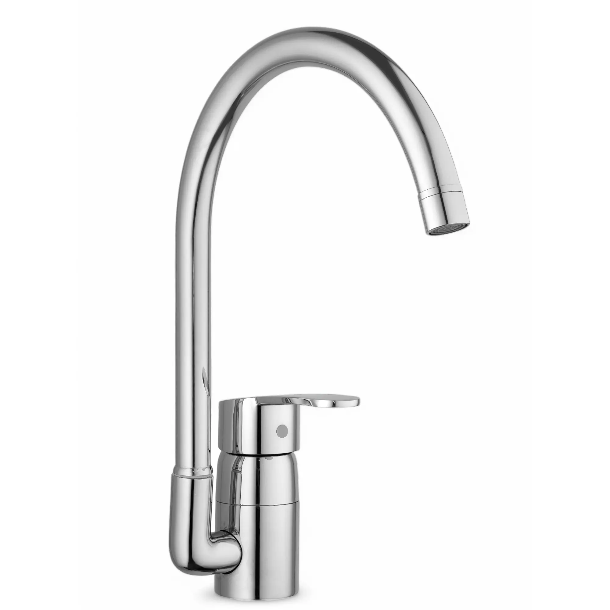 Изображение товара Смеситель для кухни Potato P7010 поворотный излив 22 см цвет хром