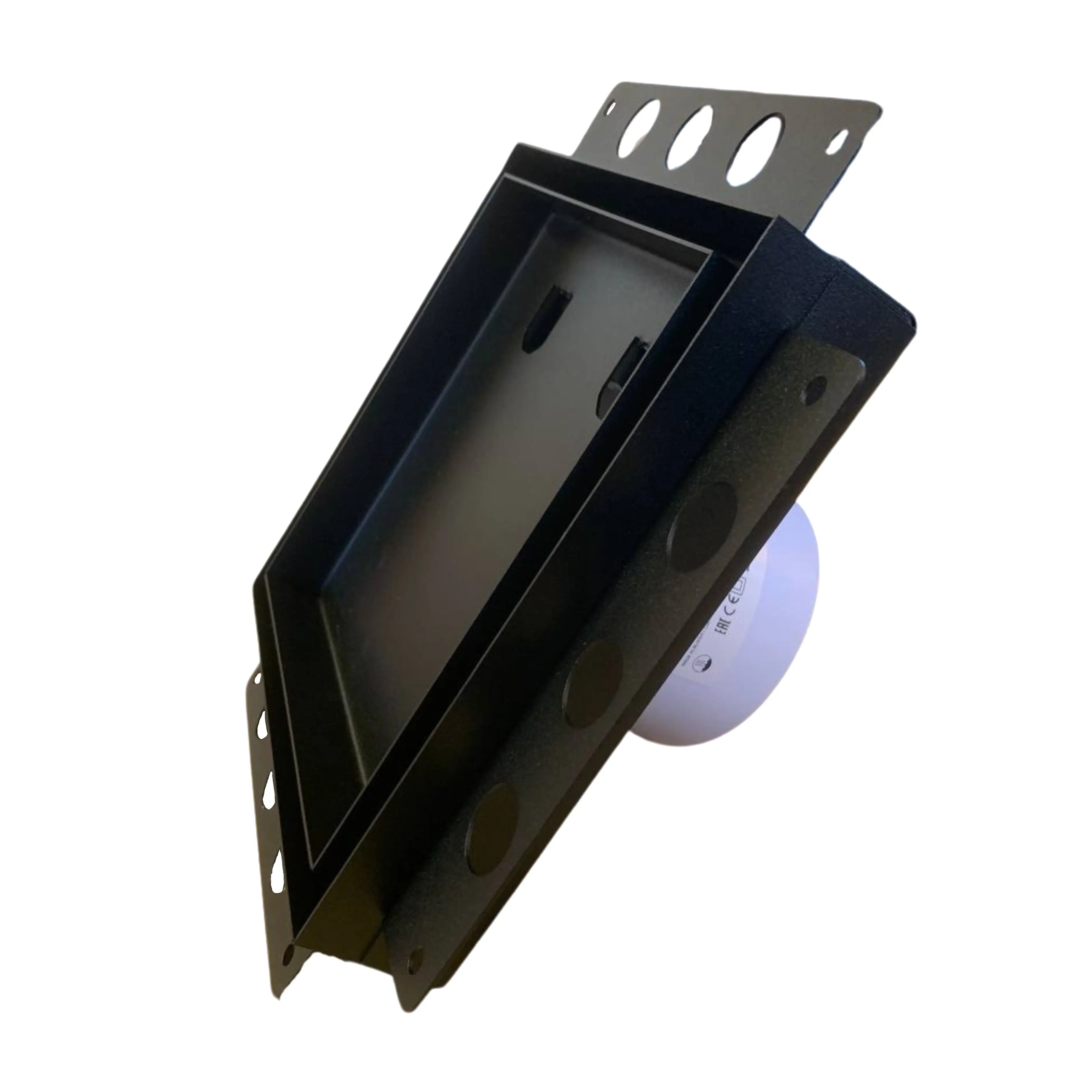 Изображение товара Вентилятор осевой вытяжной Keramo Air-Vent D125 мм 200 м³/ч бесшумный черный с обратным клапаном