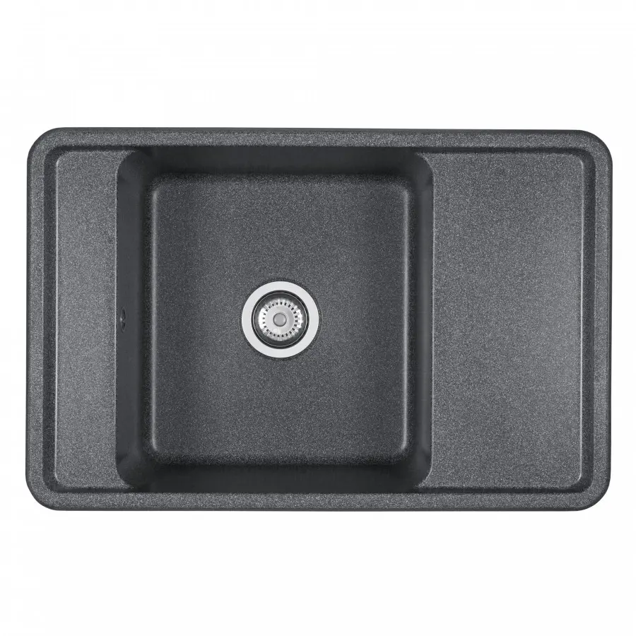 Изображение товара Мойка для кухни Aquaton Беллис 78х51 см искусственный камень темно-серый