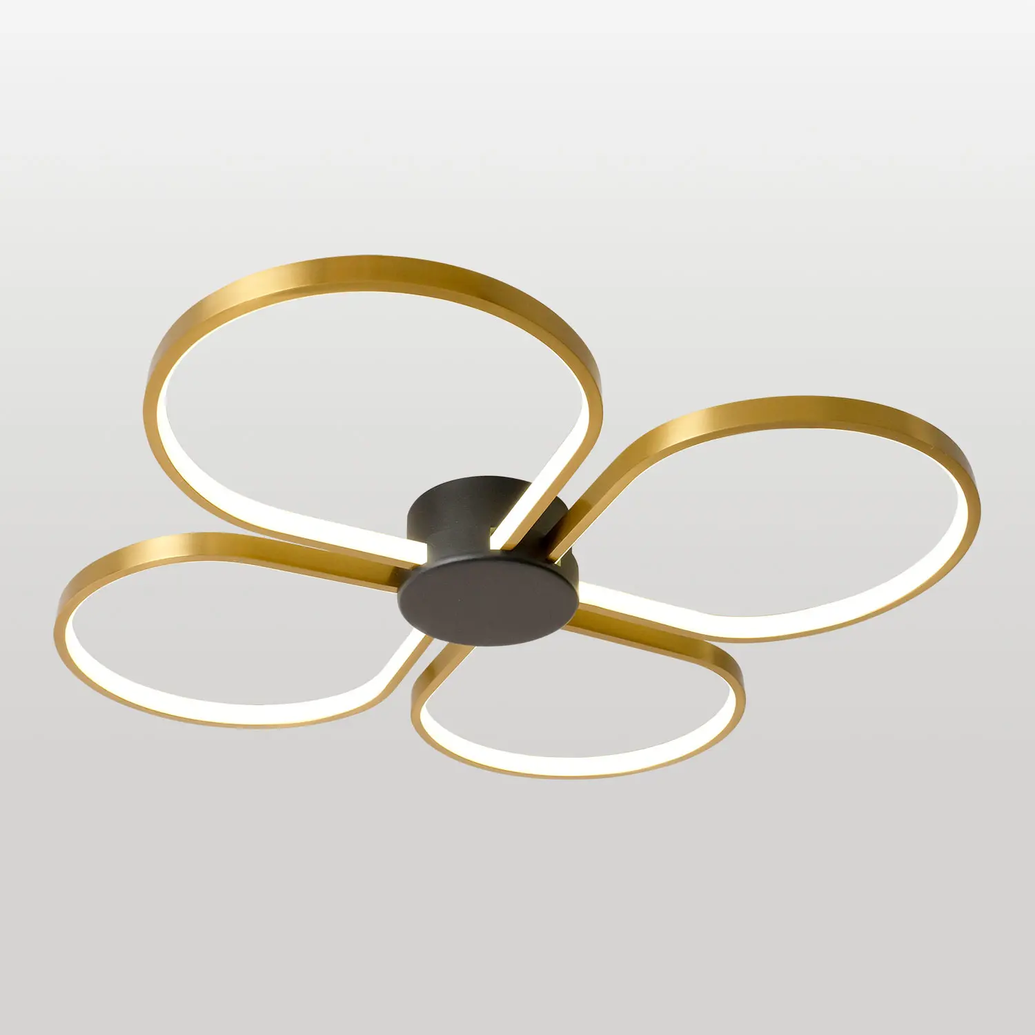 Изображение товара Люстра потолочная светодиодная Lussole Lowell Lsp-7351 26.5 м² теплый белый (желтый) свет цвет золотистый