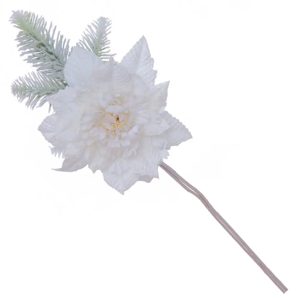 Изображение товара Новогоднее украшение 746858 17x37x21 см цвет белый