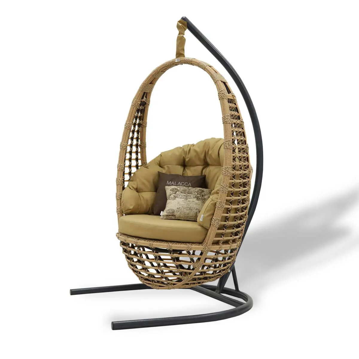 Изображение товара Кресло подвесное Malacca Кастриес 1-х местные до 150 кг коричневый / бежевый
