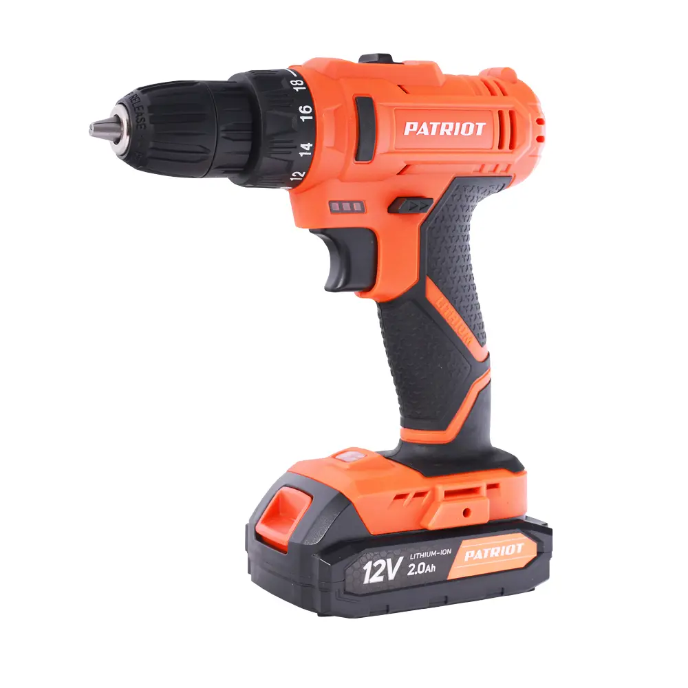 Изображение товара Аккумуляторная дрель-шуруповерт Patriot BR 117Li 12 В Li-Ion 2x2 Ач
