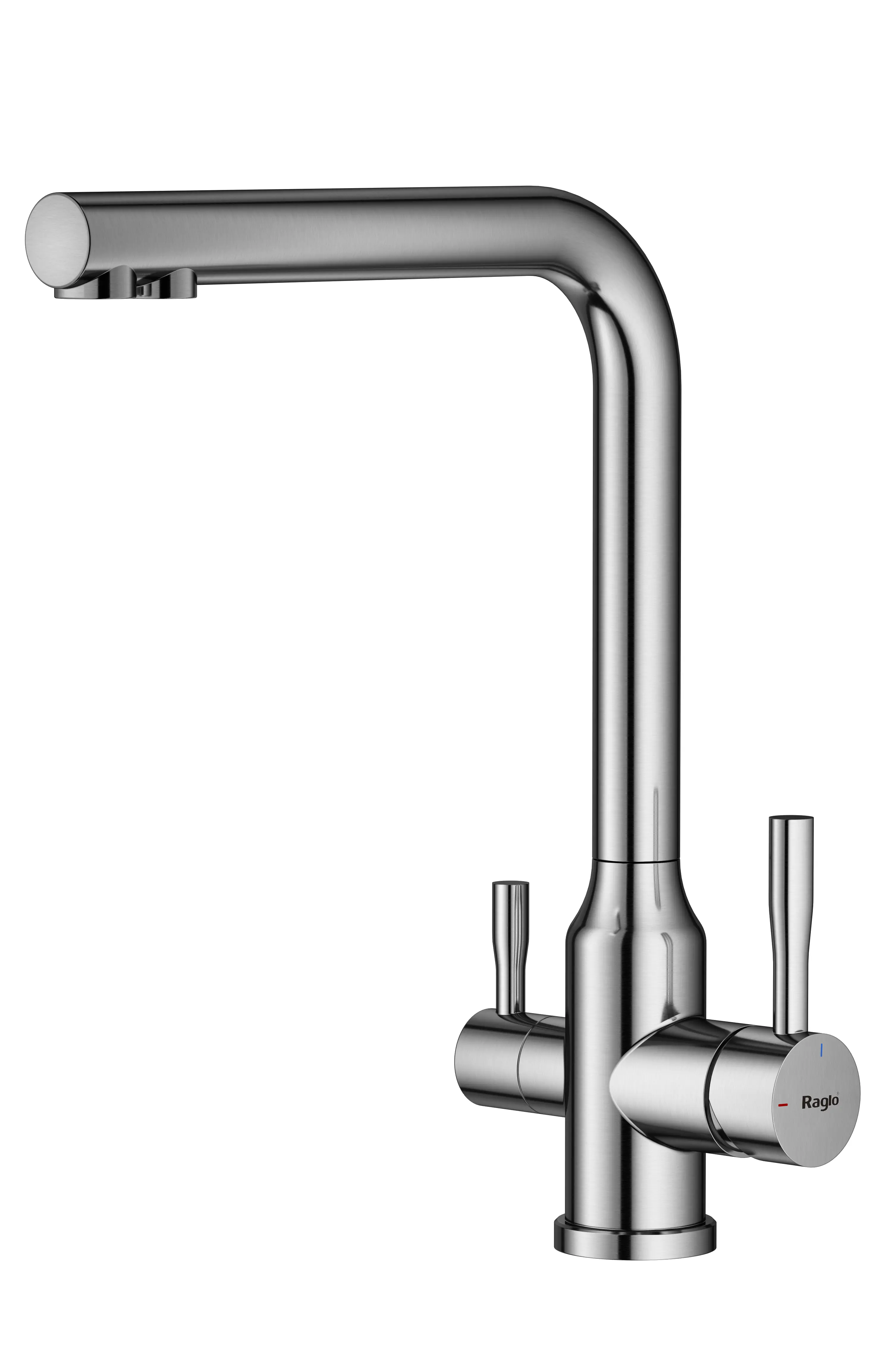 Изображение товара Смеситель для кухни Raglo R81 с гибким излив, сатин, 7 лет гарантии