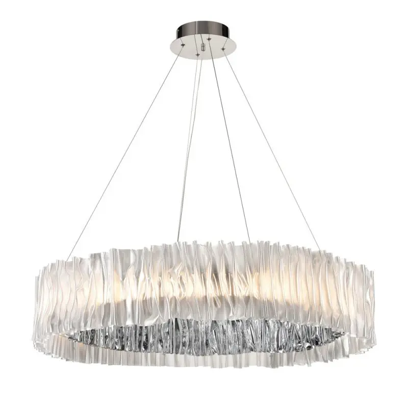 Изображение товара Люстра подвесная светодиодная Wertmark Patricia we117.03.103 34 м² холодный белый (голубой) свет цвет серый/серебристый