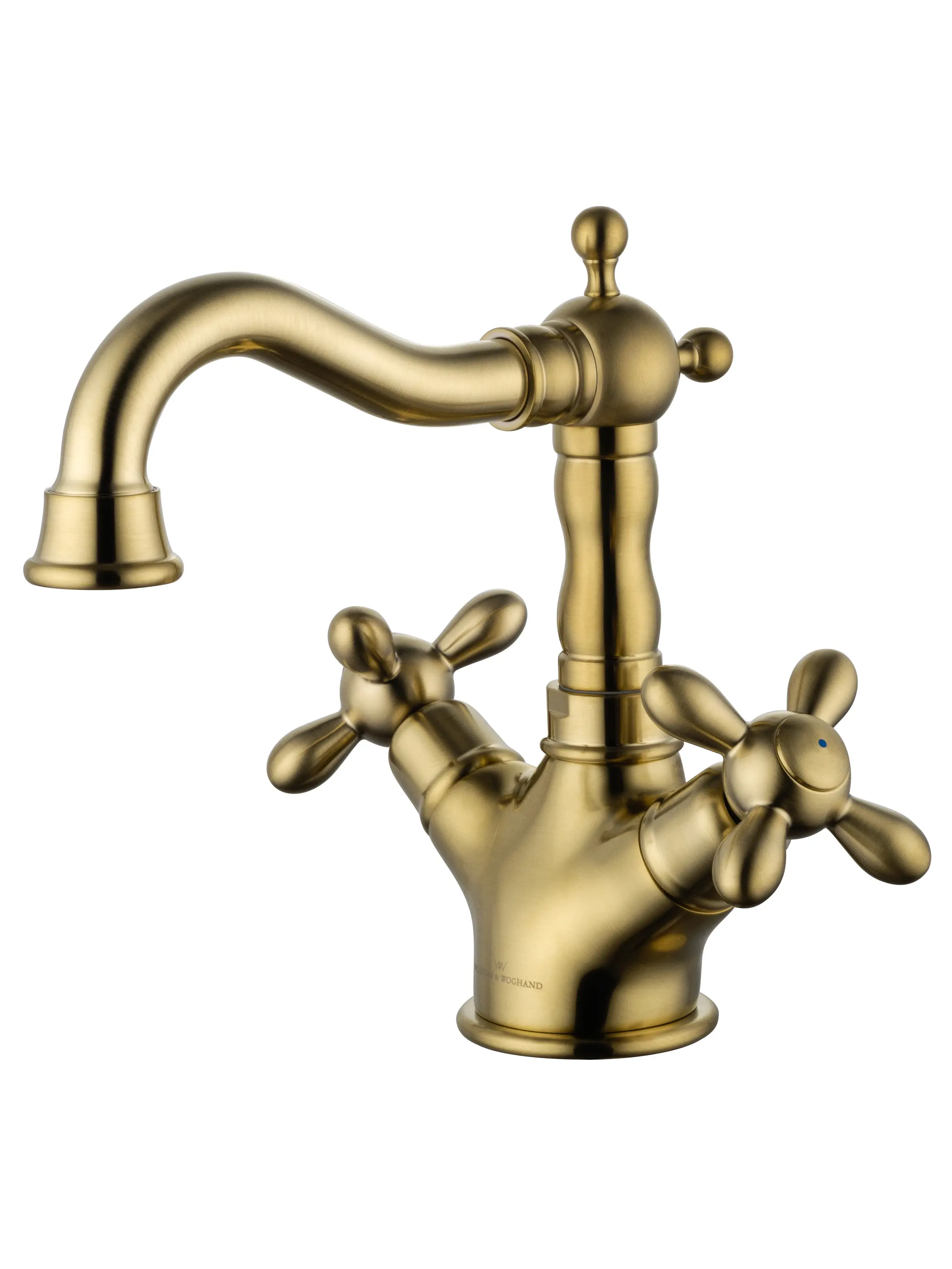 Изображение товара Смеситель для раковины Wonzon & Woghand Retro однорычажный цвет брашированное золото WW-88139020-BG