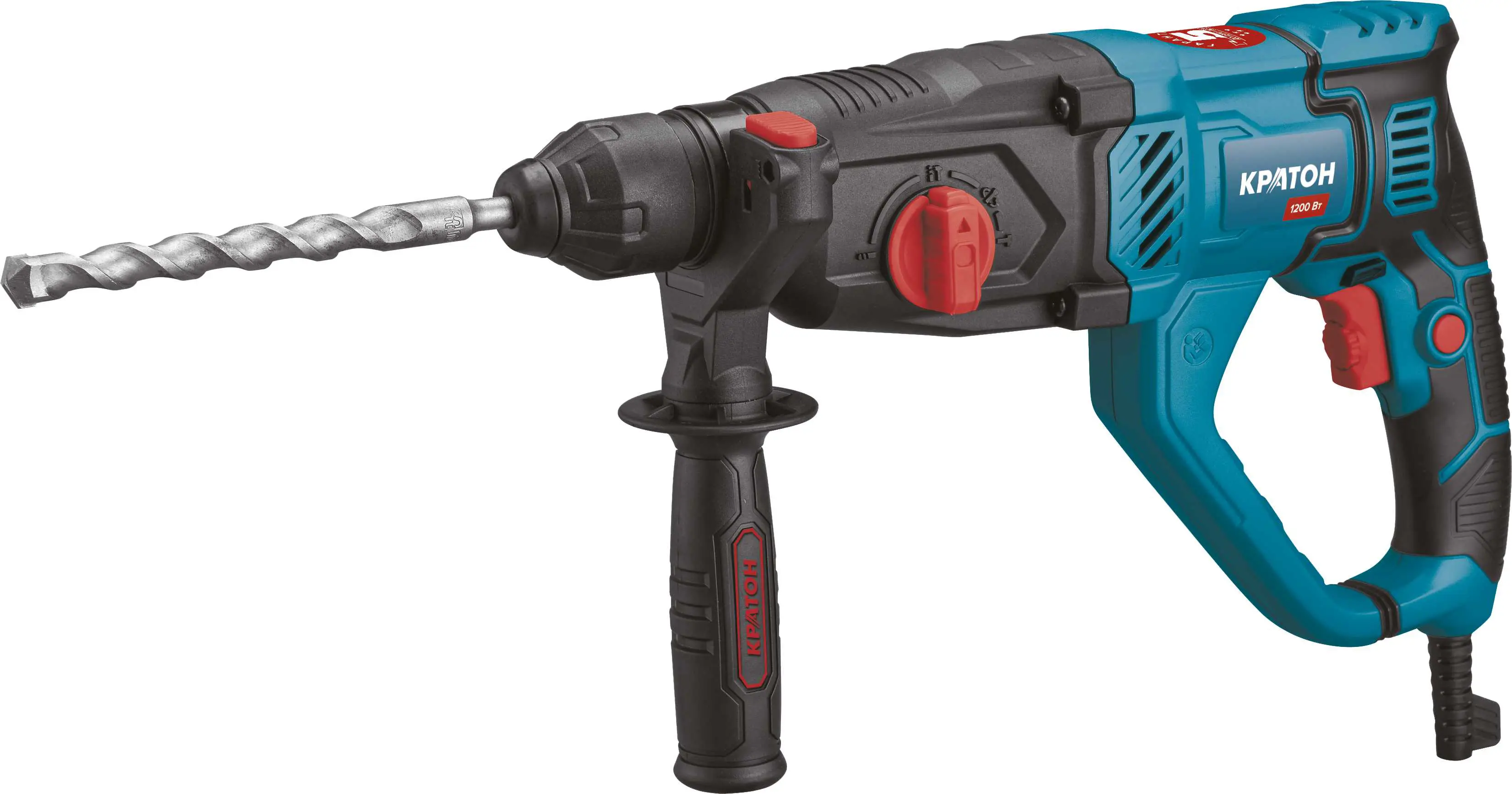 Изображение товара Перфоратор сетевой SDS Plus Кратон RHE-1200-26, 1200 Вт, 3 Дж
