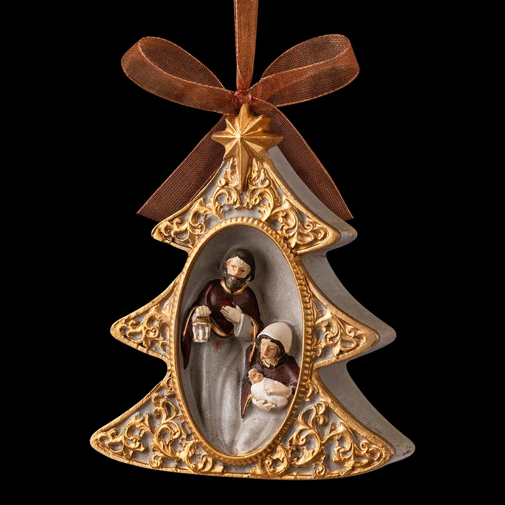 Изображение товара Елочная игрушка Erichkrause Рождество 10 см x 3 см бежевый