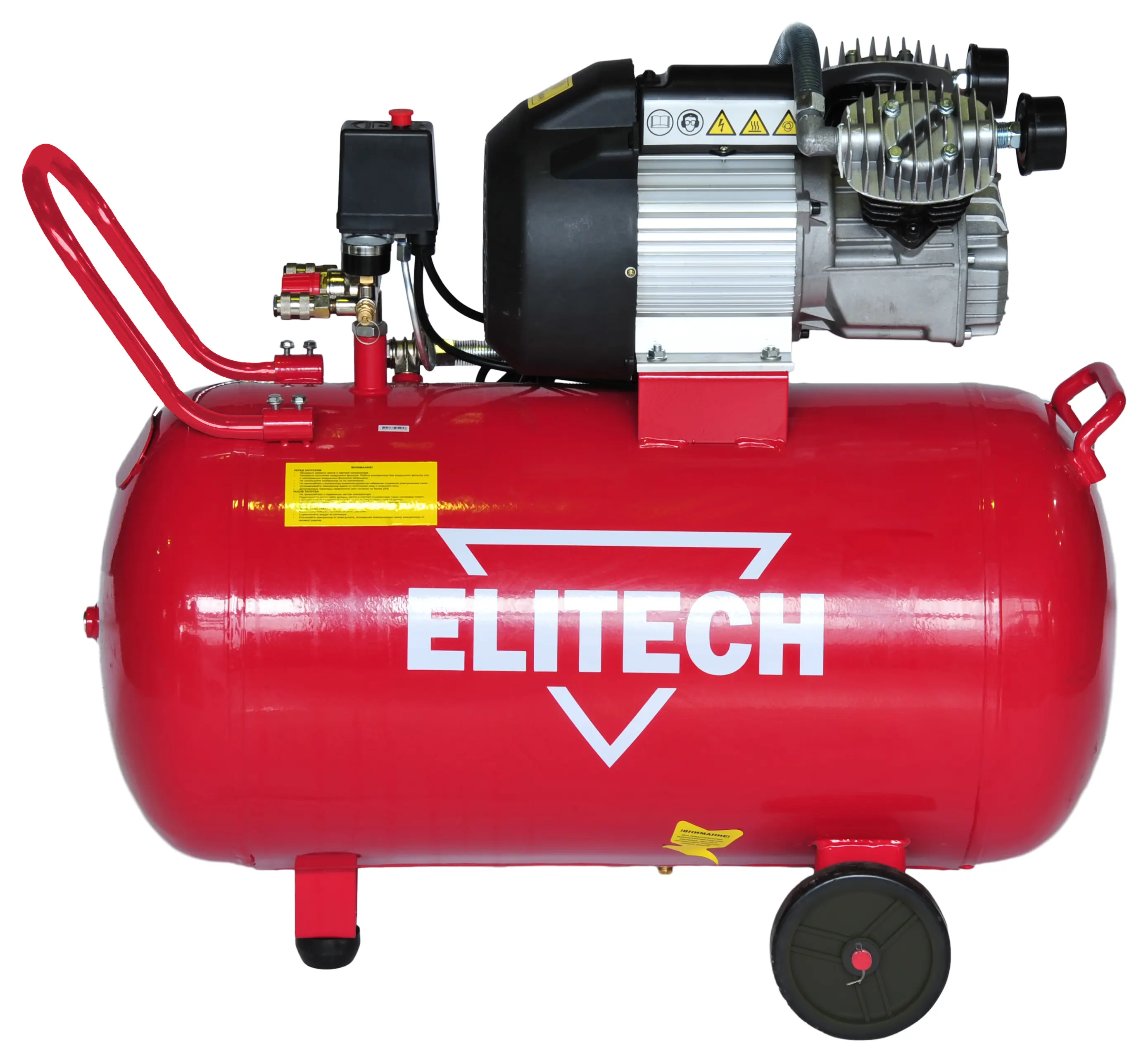 Изображение товара Компрессор поршневой Elitech КПМ 360/100, 100 л, 360 л/мин