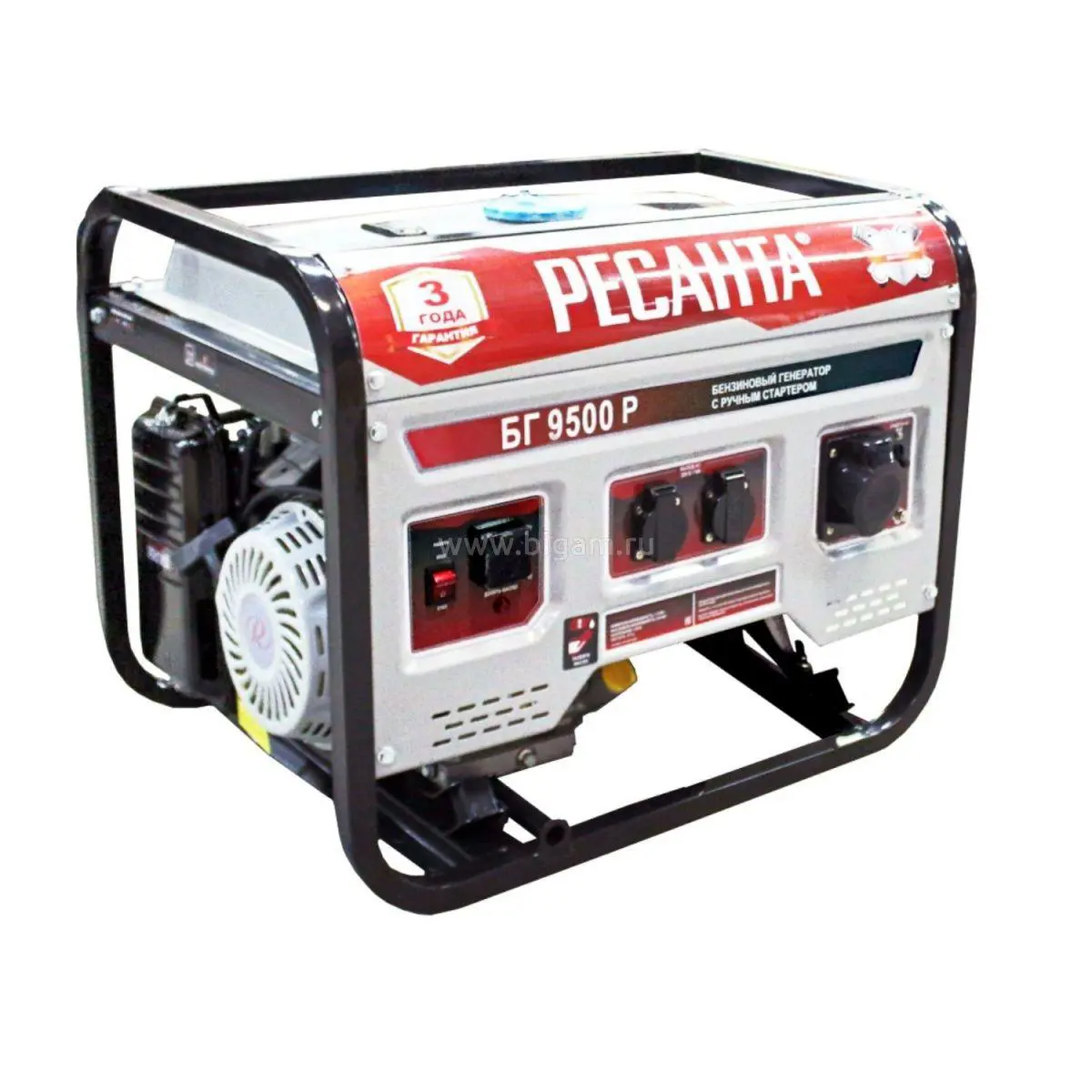 Изображение товара Генератор бензиновый Ресанта БГ 9500 Э