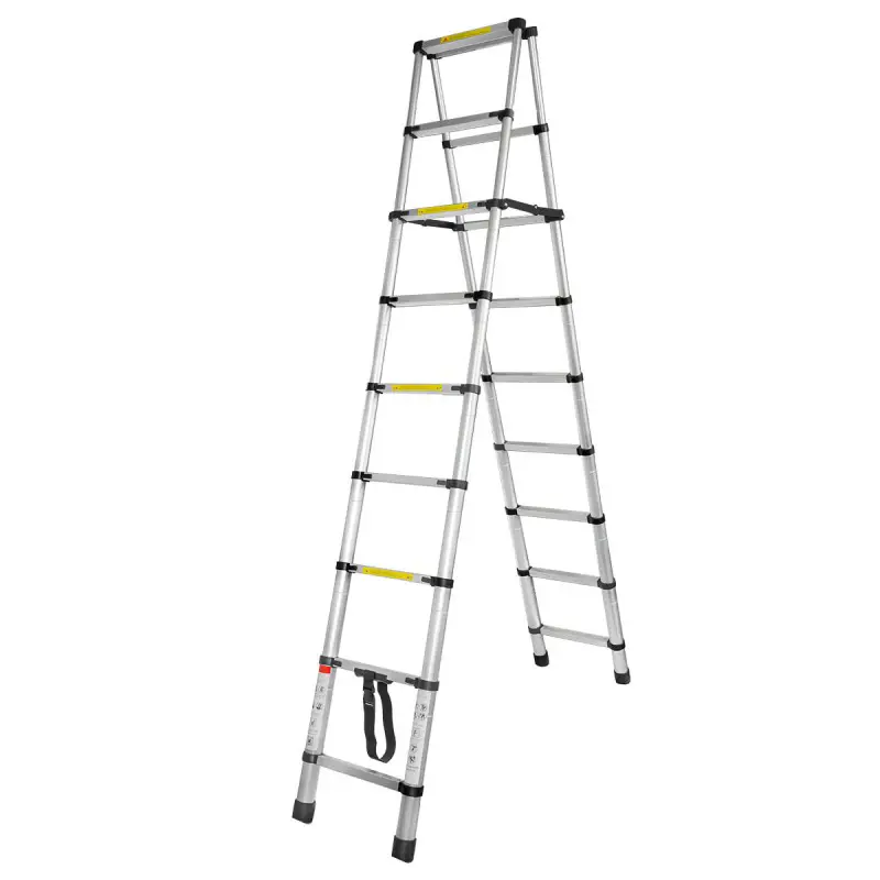 Изображение товара Лестница-стремянка телескопическая 2-секционная FORSAGE 9 ступеней 2.6 м