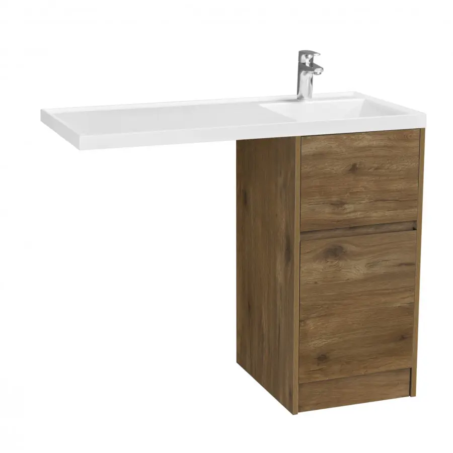 Изображение товара Тумба под раковину напольная Aquaton 1A2670K1LHDR0 42см цвет коричневый