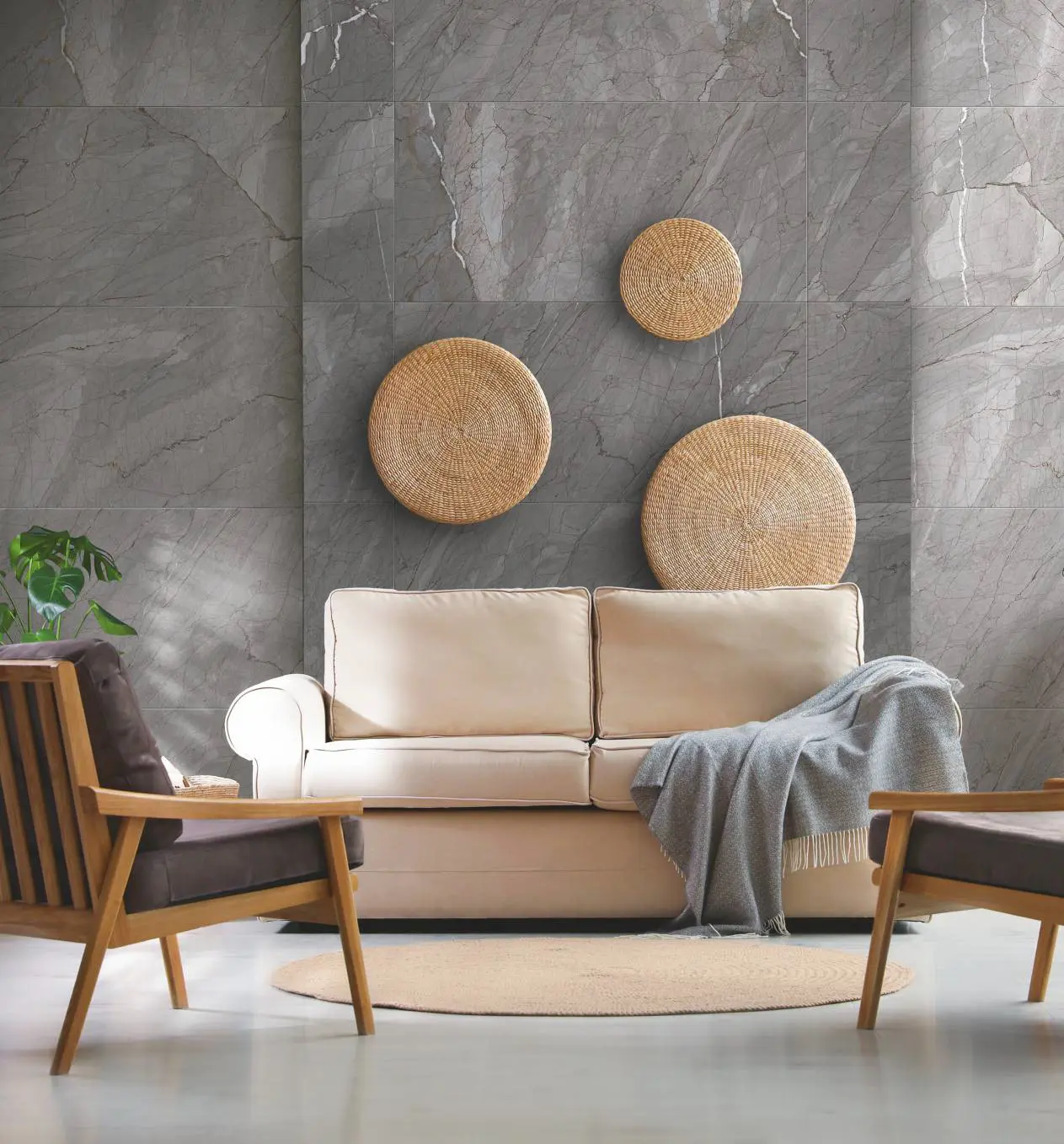 Изображение товара Керамогранит Idalgo home 60x120 см Гранит Сансет серый матовый и лаппатированный