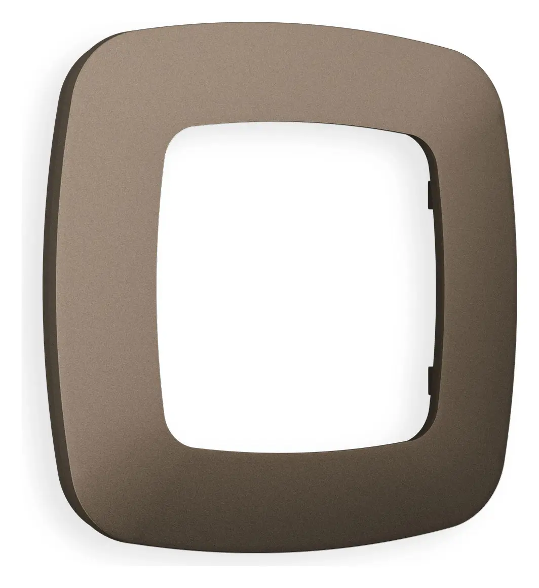 Изображение товара Рамка для розеток и выключателей Ambrella volt Omega Ecta OF140631 1 пост цвет темная бронза матовый