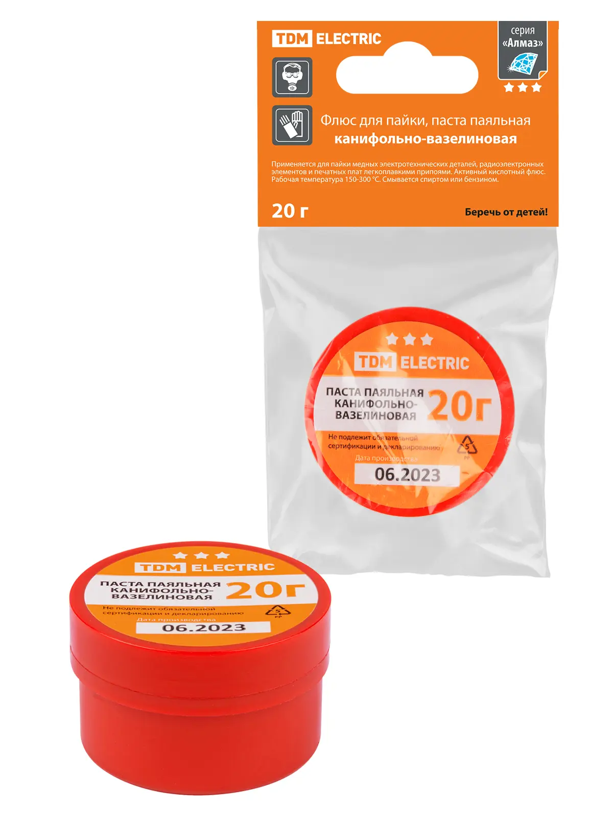 Изображение товара Припой Tdm electric Алмаз SQ1025-1511 20 г, 30 шт