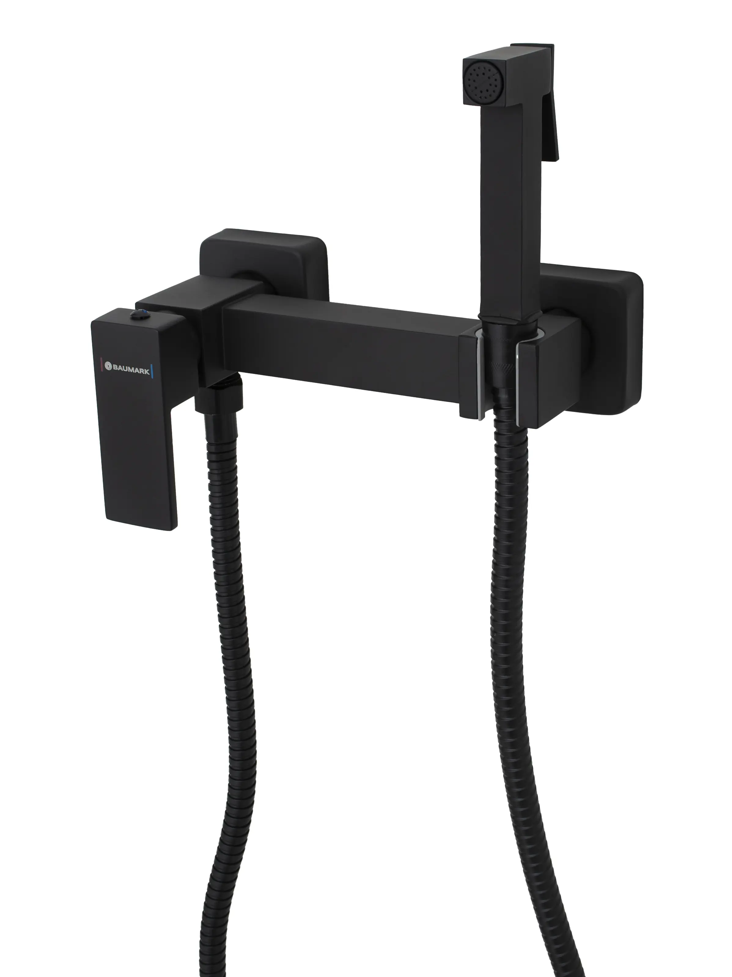 Изображение товара Смеситель для биде Baumark Bm1119 BM1119H с гигиеническим душем цвет Черный матовый