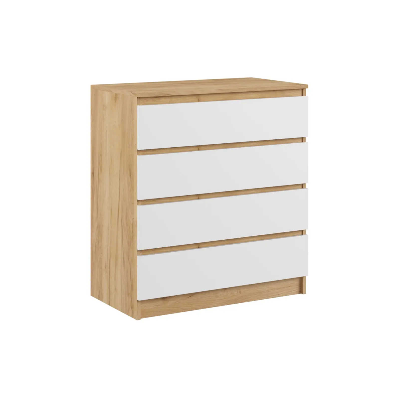 Изображение товара Комод Клик мебель Бетти 4 ящика 80x42x100 см ЛДСП цвет дуб