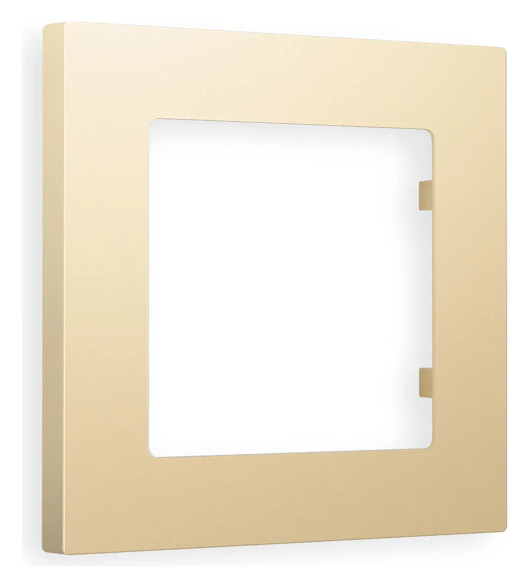 Изображение товара Рамка для розеток и выключателей Ambrella volt Alfa Techno AF220601 1 пост цвет шампань